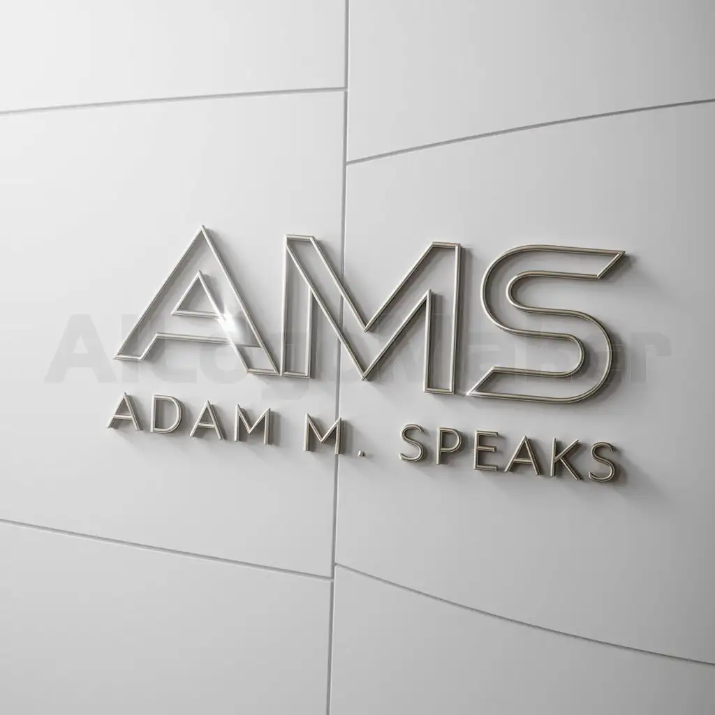 LOGO-Design-For-Adam-M-Speaks-Dynamic-AMS-Symbol-for-Versatile-Branding