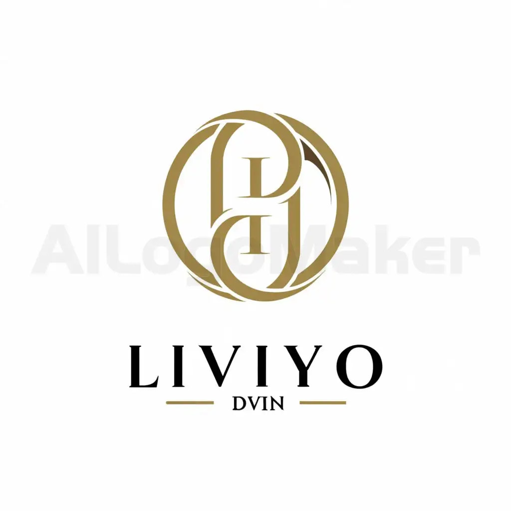a logo design,with the text "Liviyo Divin", main symbol:LD elegant letters and design inside circle,complex,be used in Beauty Spa industry,clear background
