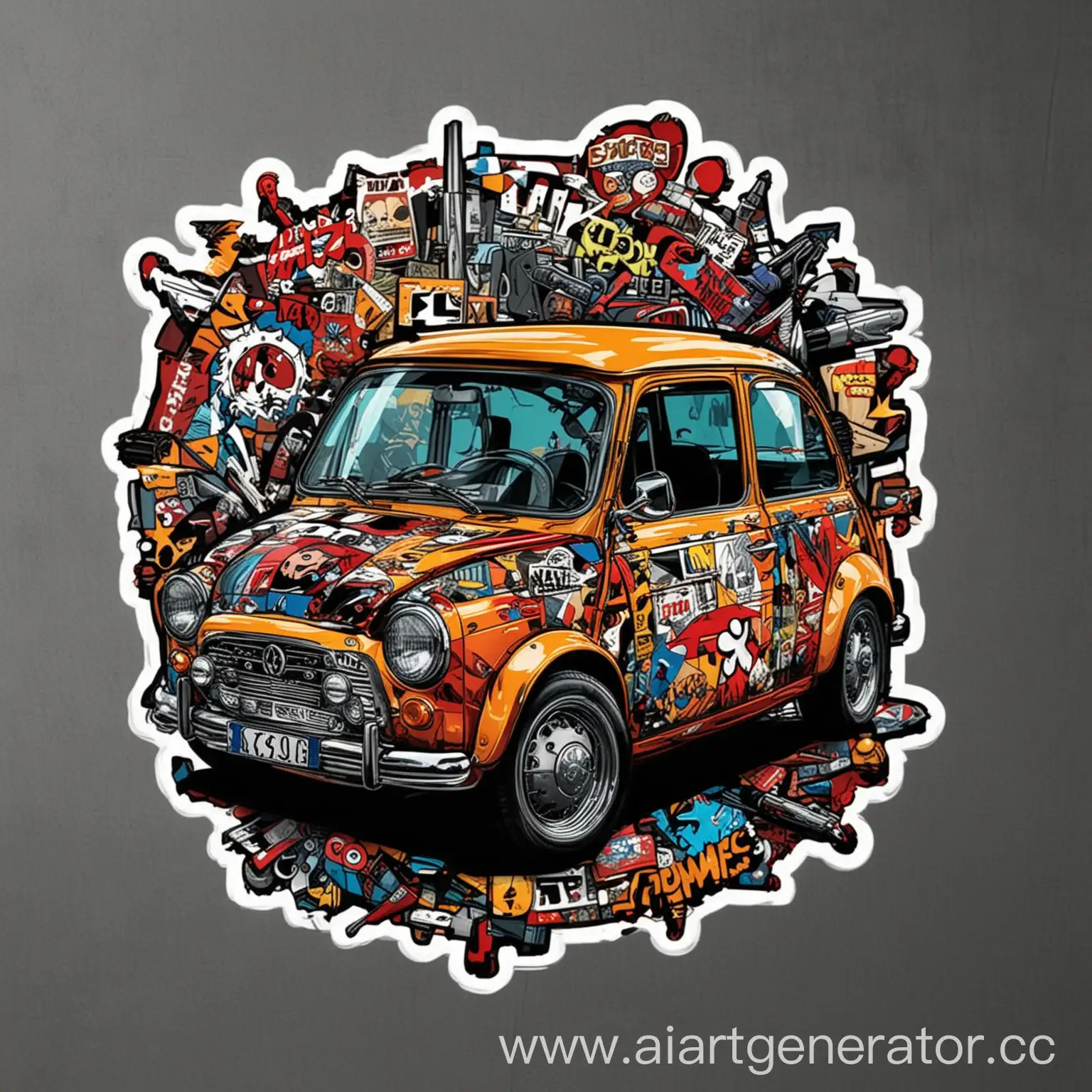 Comic-Style-Sticker-Auto-Atelier