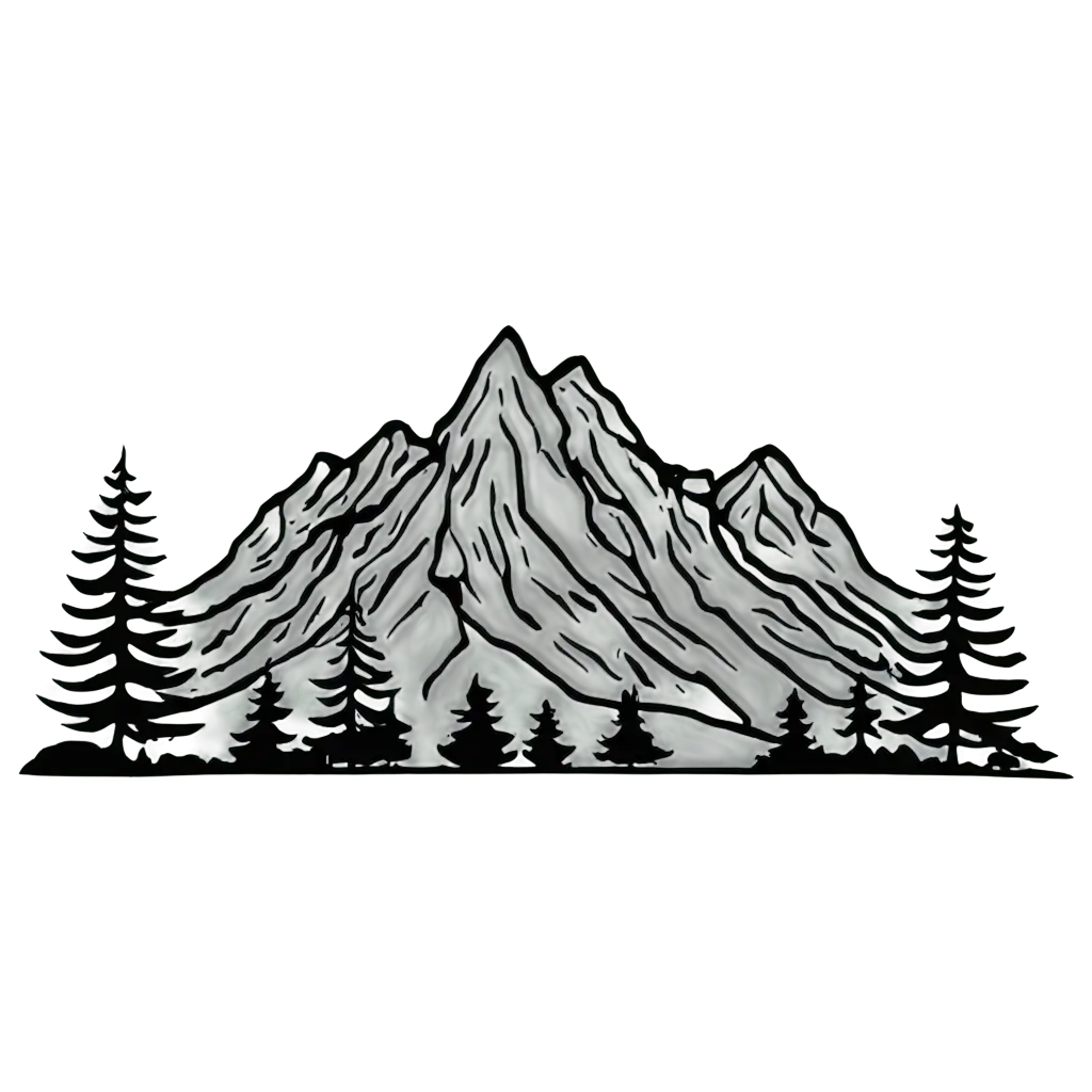 Stunning-PNG-Image-Black-Outlined-Mountains-and-Trees-with-White-Fill