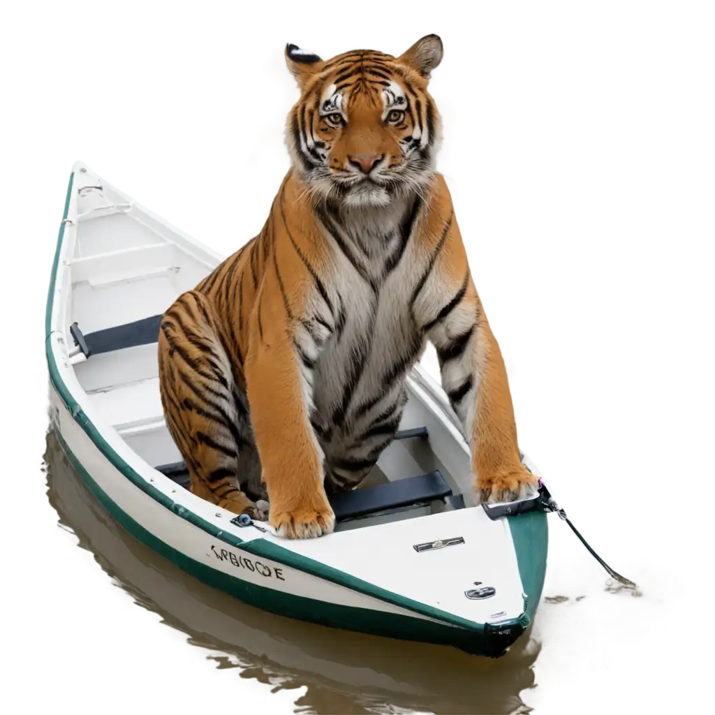 tiger in Cambridge boat