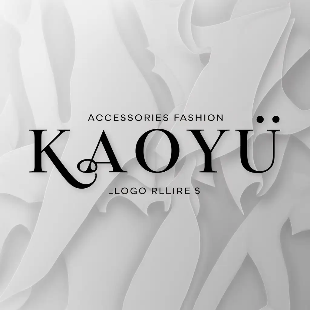 a logo design,with the text "accessories fashion", main symbol:KAOYU,Moderate,clear background