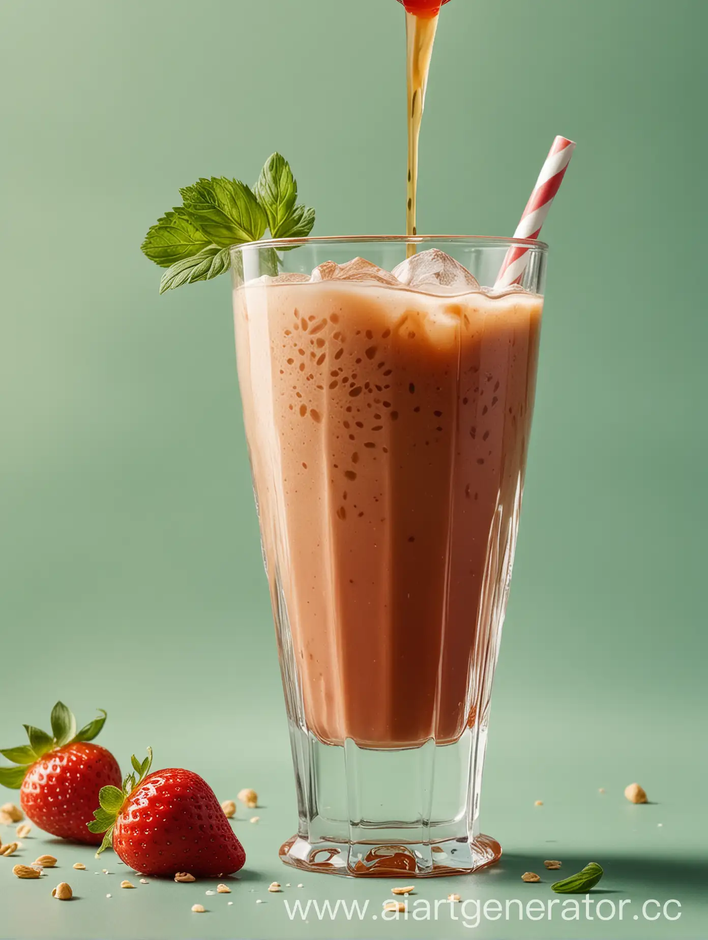Refreshing-Oat-Milk-Strawberry-Espresso-Drink-with-Basil-Garnish