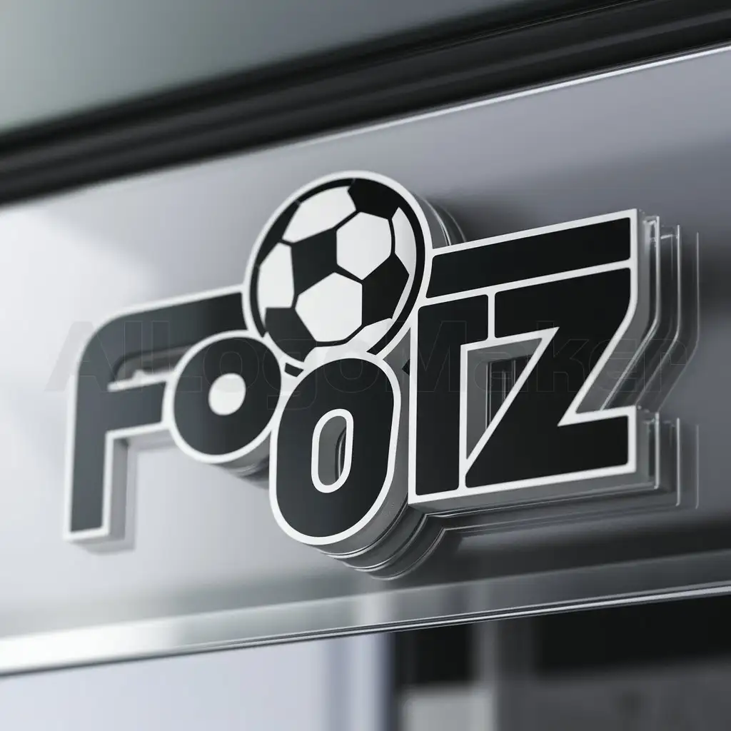 a logo design,with the text "foot dz", main symbol:soccer , the funk,n,Moderate,be used in Entertainment industry,clear background