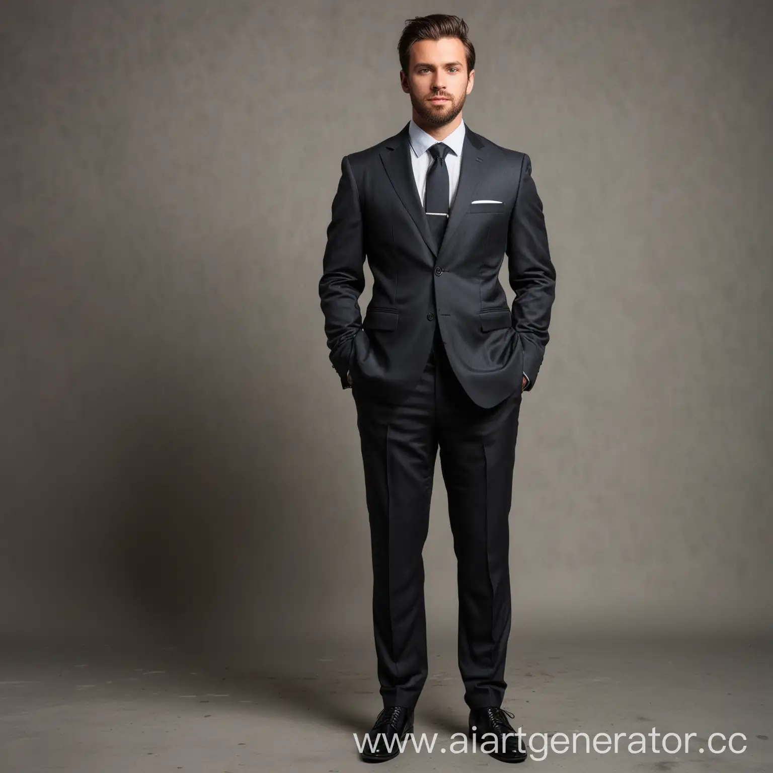 Businessman-in-Full-Suit-Standing-Tall