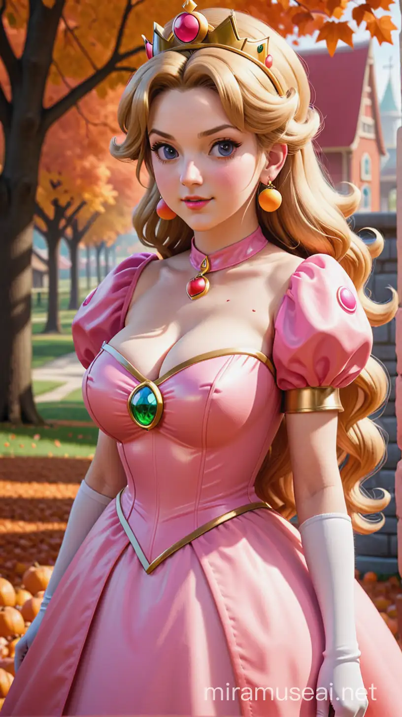Princess Peach Nintendo Cosplay in Fall Out