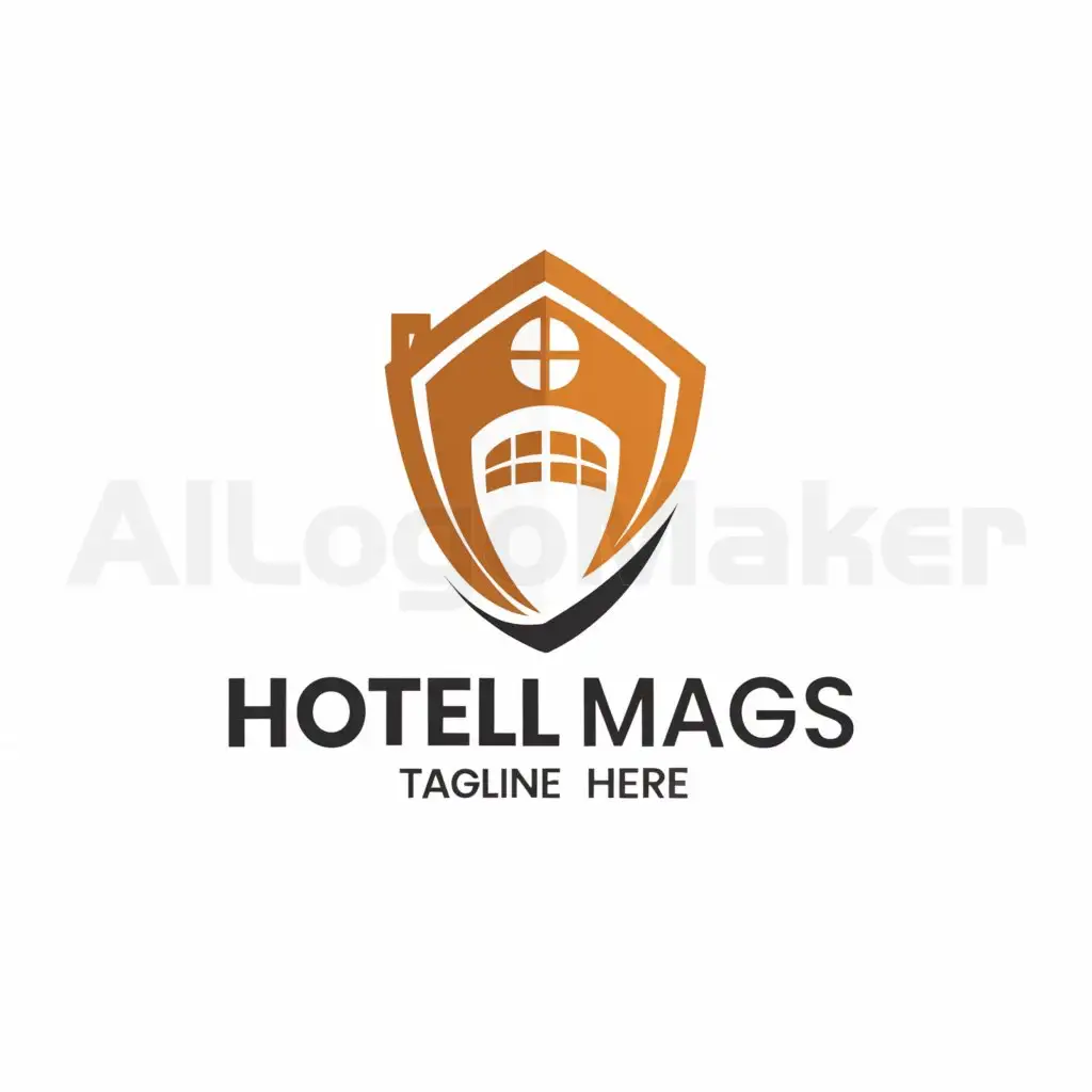LOGO-Design-For-Hotel-Magas-Simple-House-Icon-for-Versatile-Use