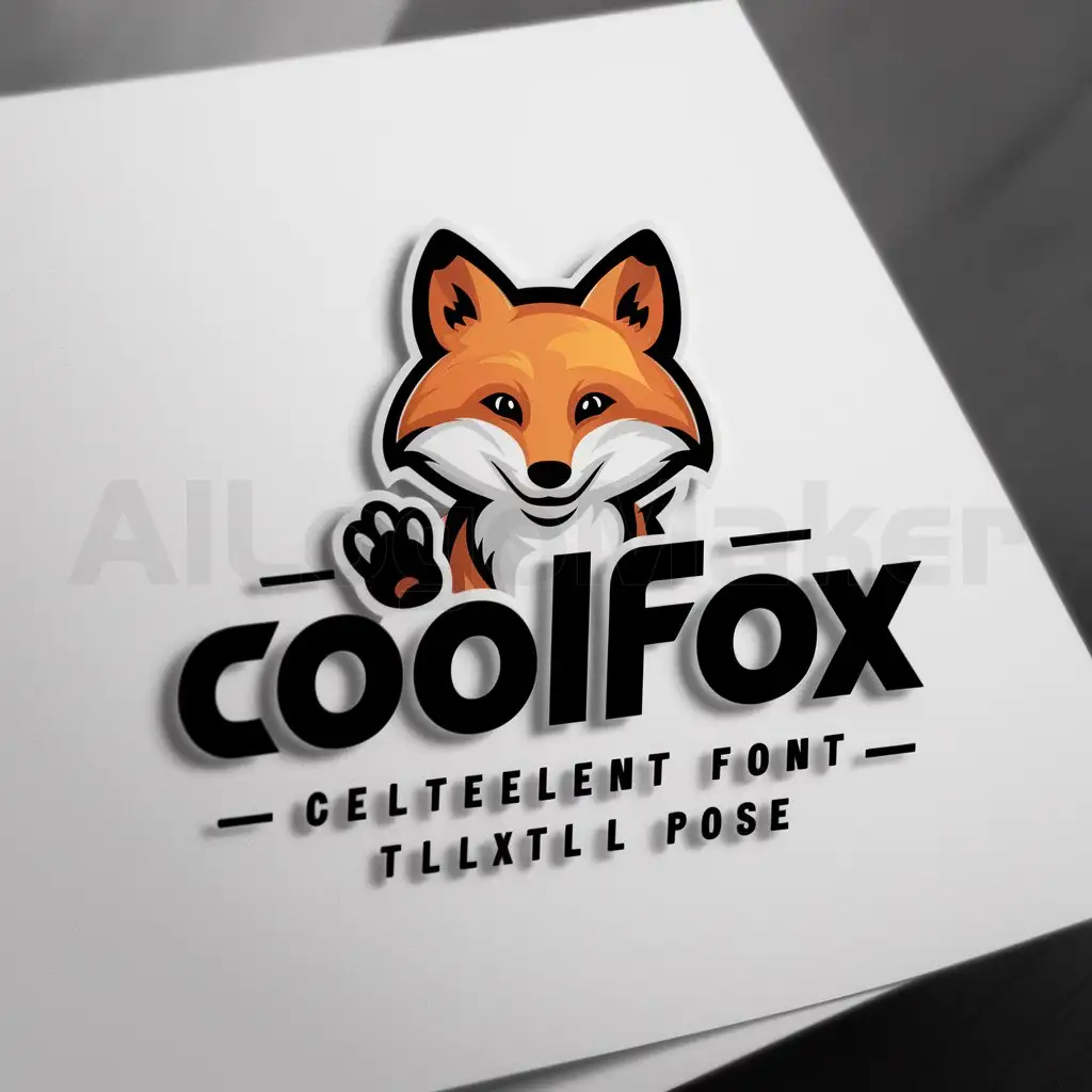 a logo design,with the text "CoolFox", main symbol:fox,Moderate,clear background