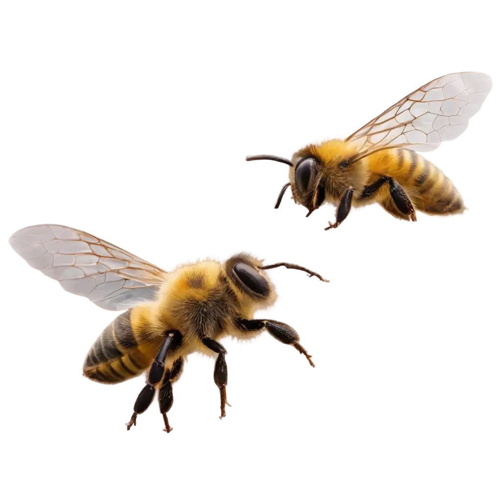Beautiful-Flying-Bee-PNG-Image-Captivating-Natures-Delight-in-High-Clarity