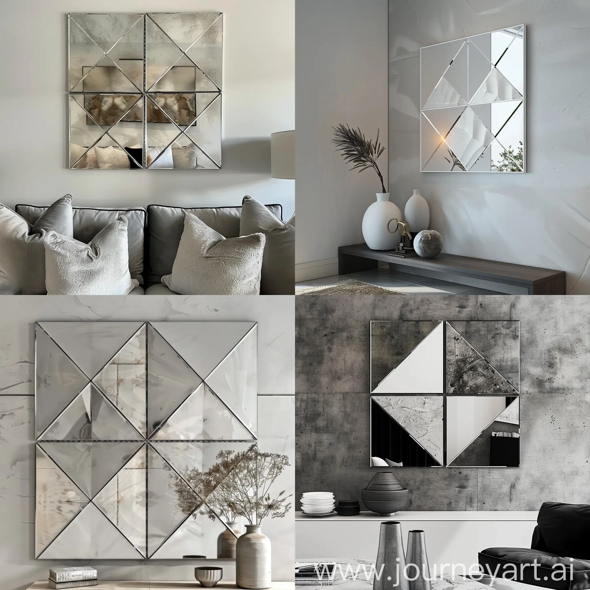 Contemporary-Geometric-Mirror-Tiles-Arrangement