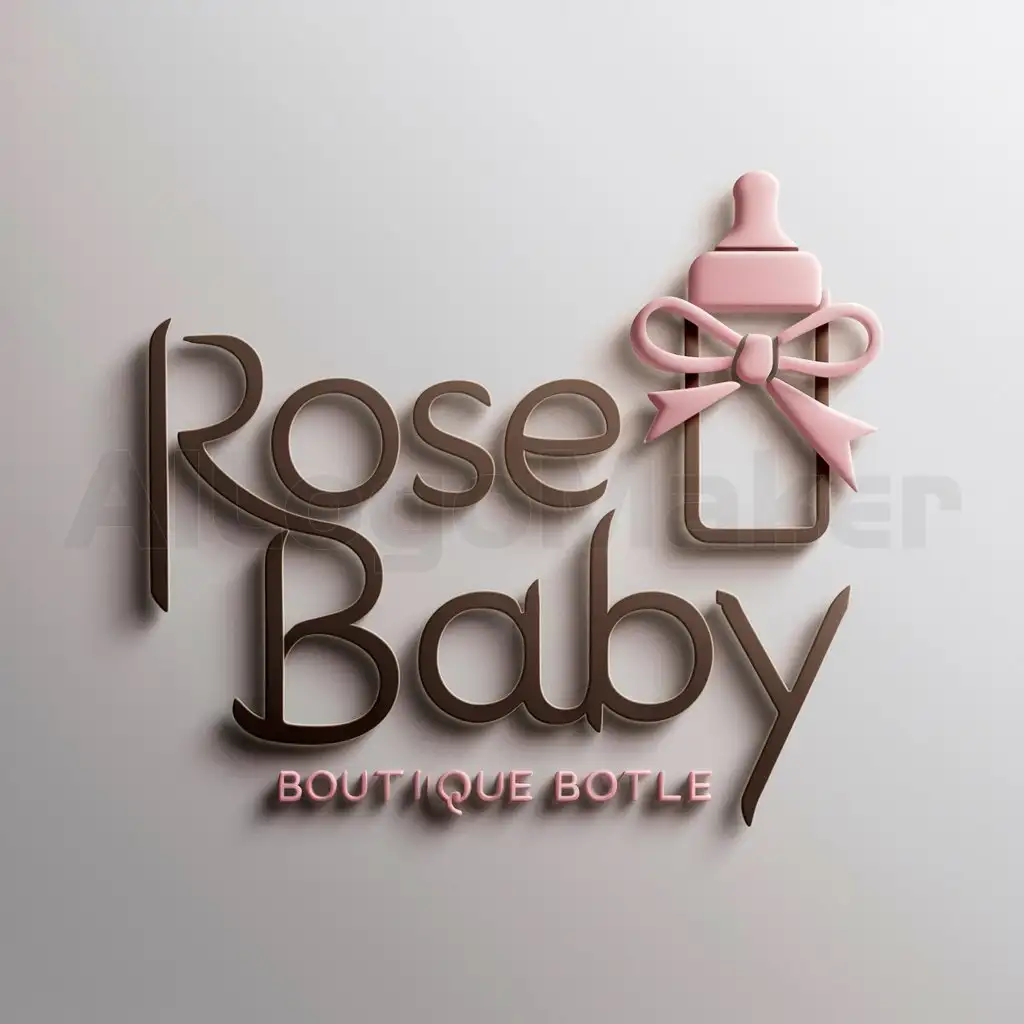 a logo design,with the text "Rose baby", main symbol:Boutique for baby,Moderate,clear background