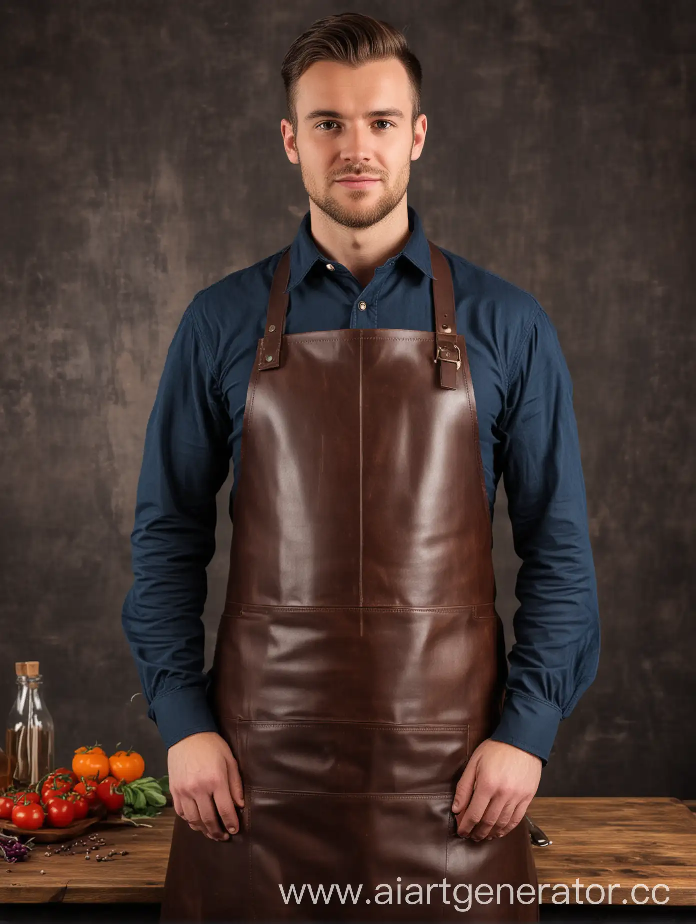 Craftsman-in-Leather-Apron-Working-in-Workshop