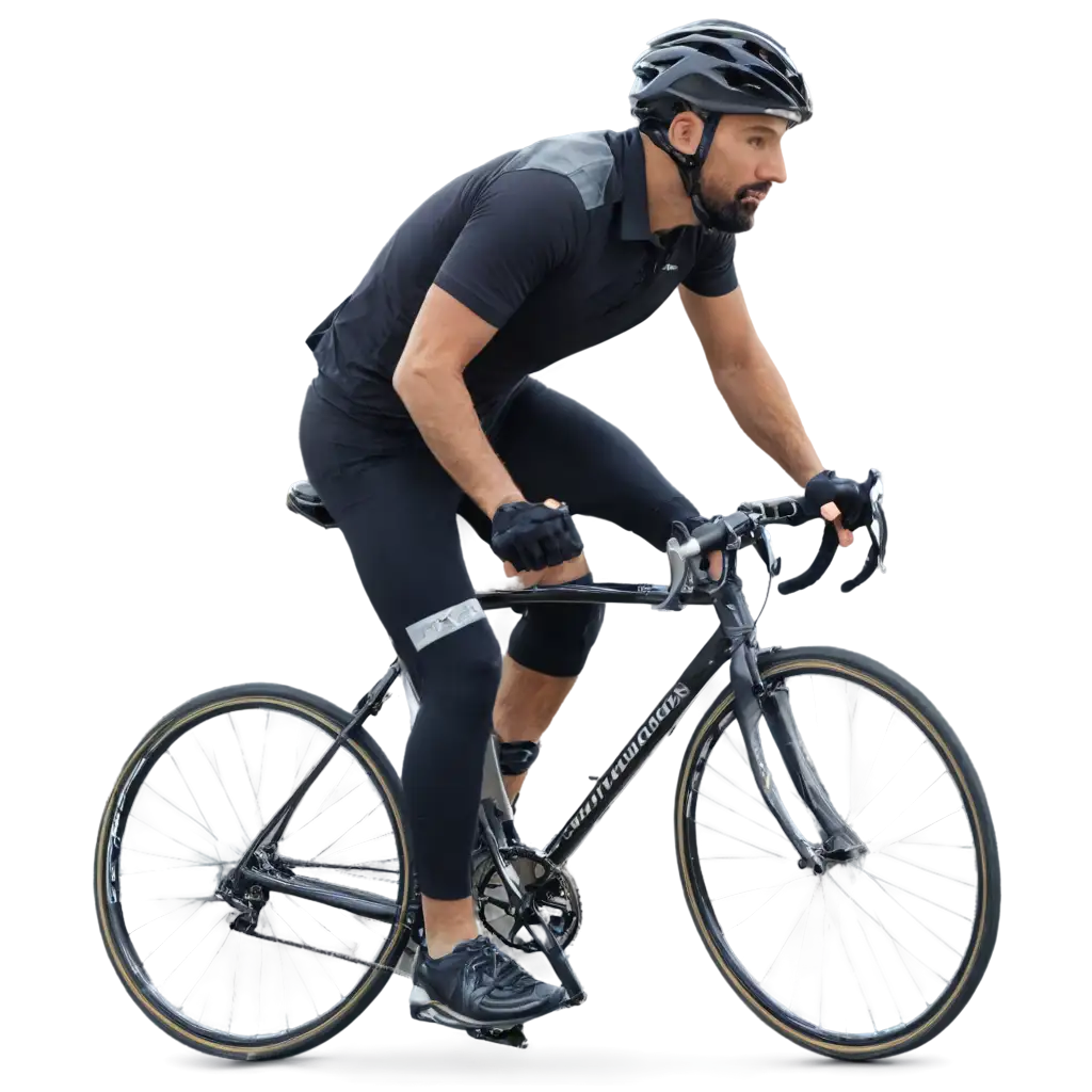 Professional-PNG-Image-Man-Riding-a-Road-Bike