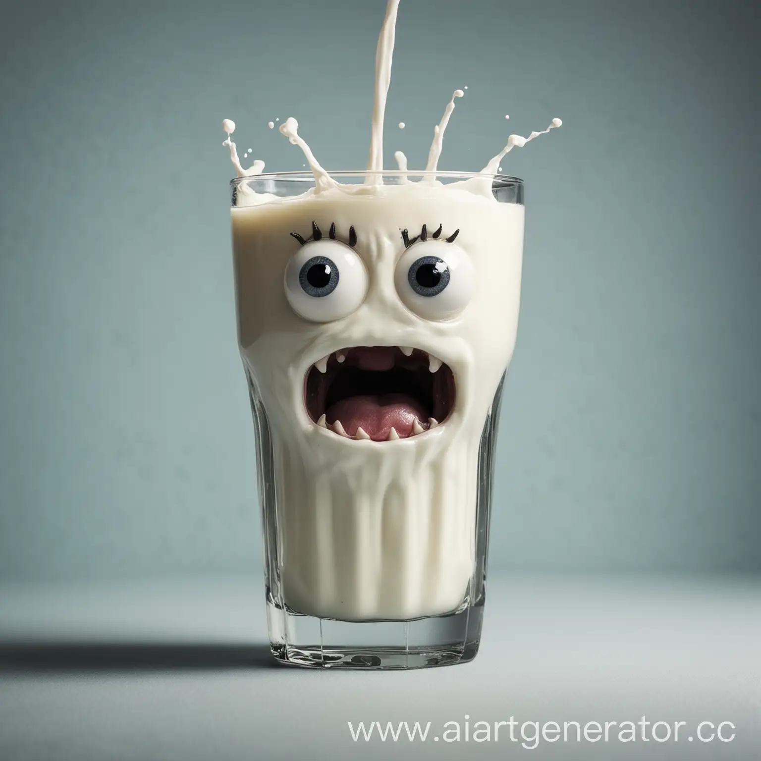 Terrifying-Milk-Monster-in-a-Glass