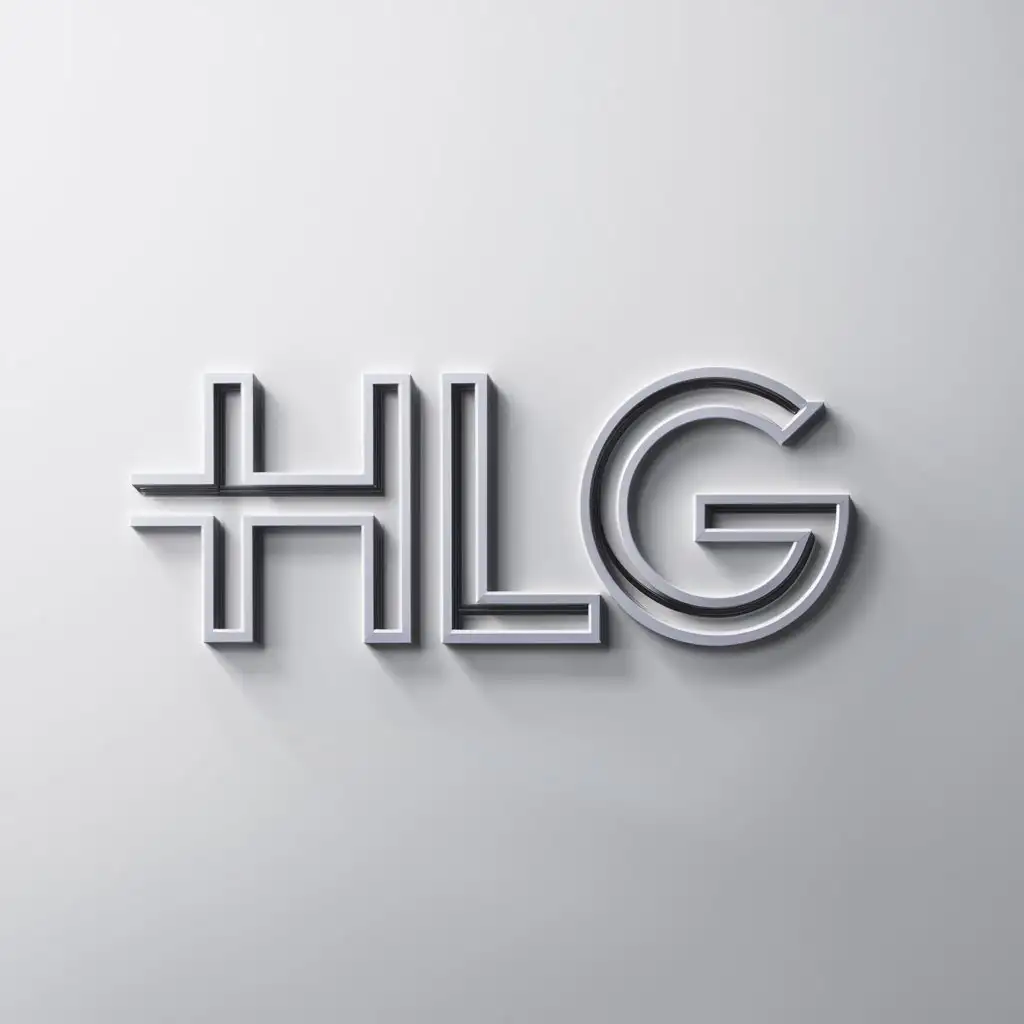a logo design,with the text "hlg", main symbol:HLG,Moderate,clear background