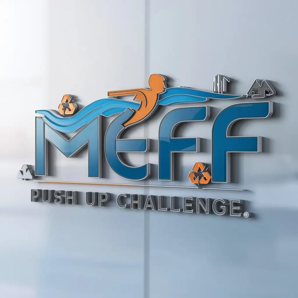 LOGO-Design-For-MEFF-Push-Up-Challenge-Ocean-Recycling-Theme-with-MEFF-Symbol