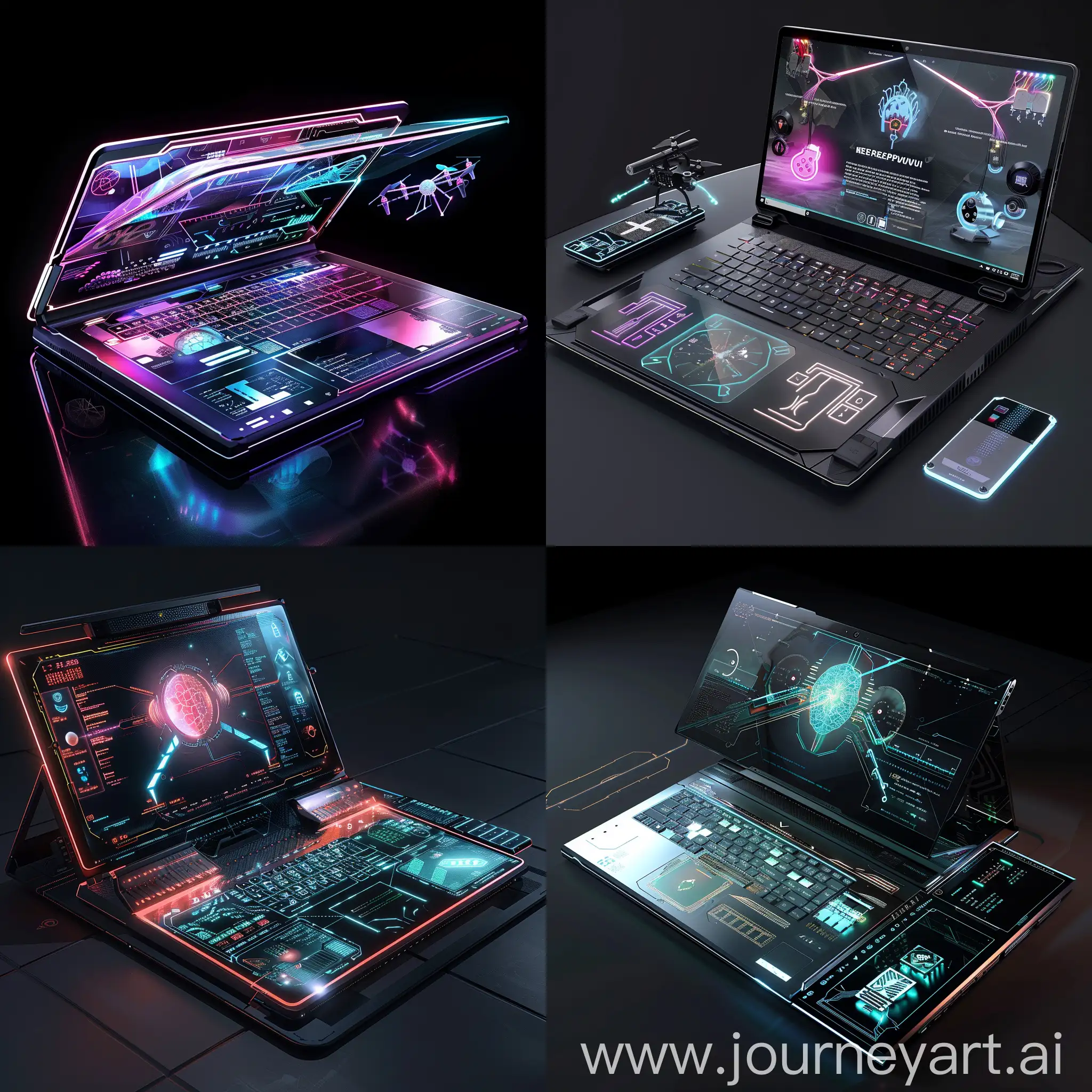 Futuristic-Laptop-with-Neural-Processing-Unit-NPU-and-Holographic-Display