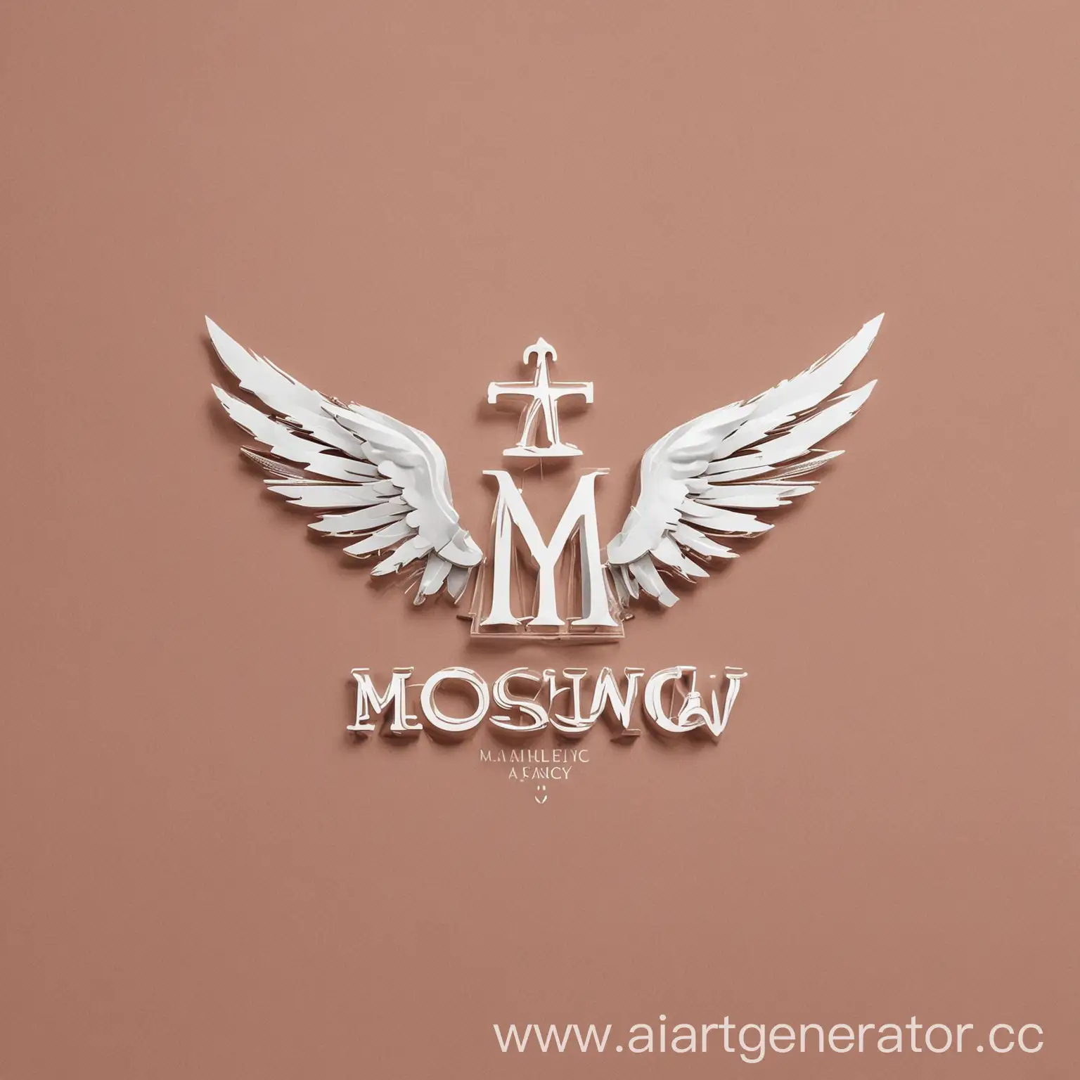 Moscow-Modeling-Agency-Logo-with-Angelic-Theme