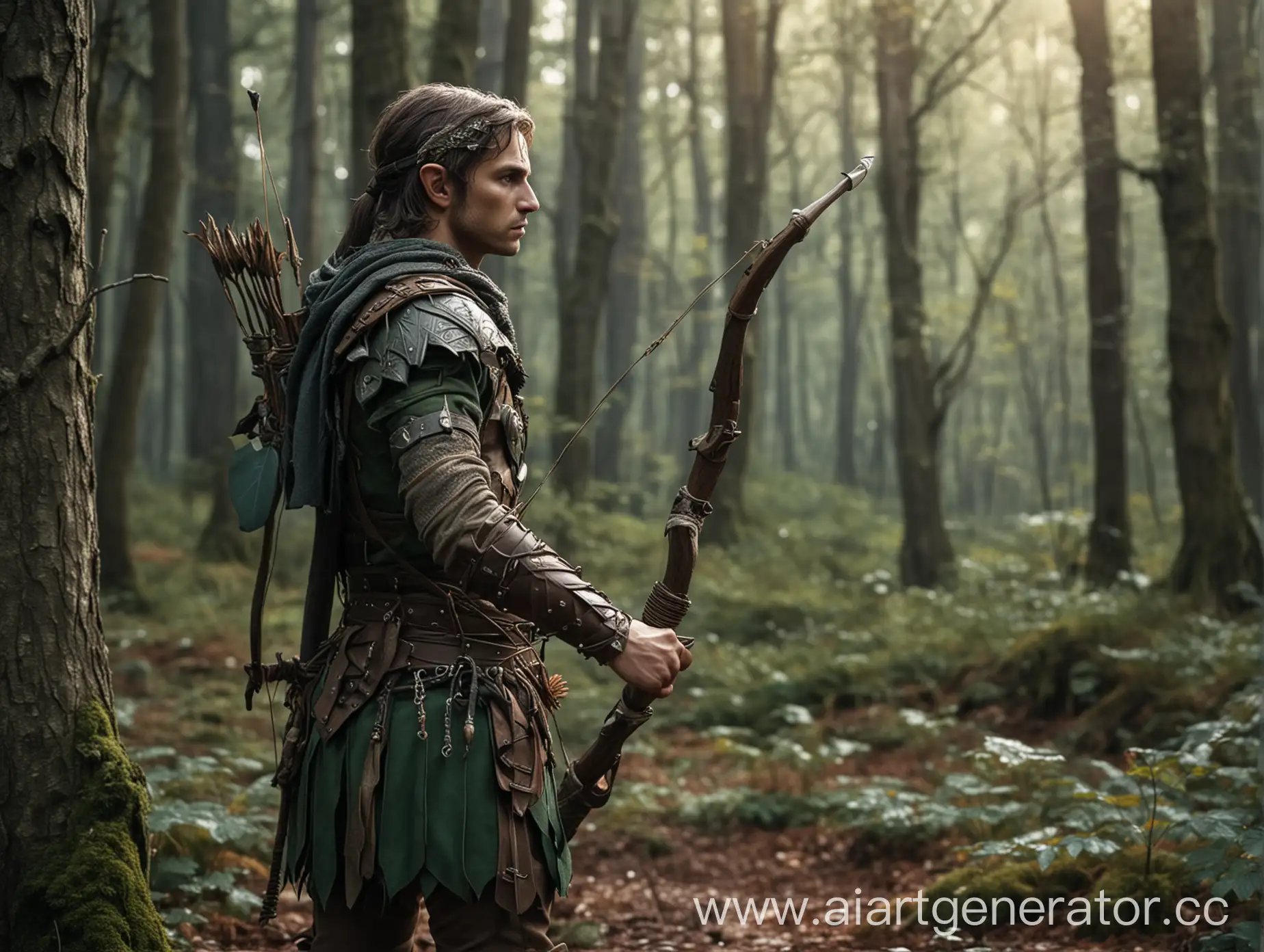 Mystical-Elf-Archer-in-Enchanted-Forest