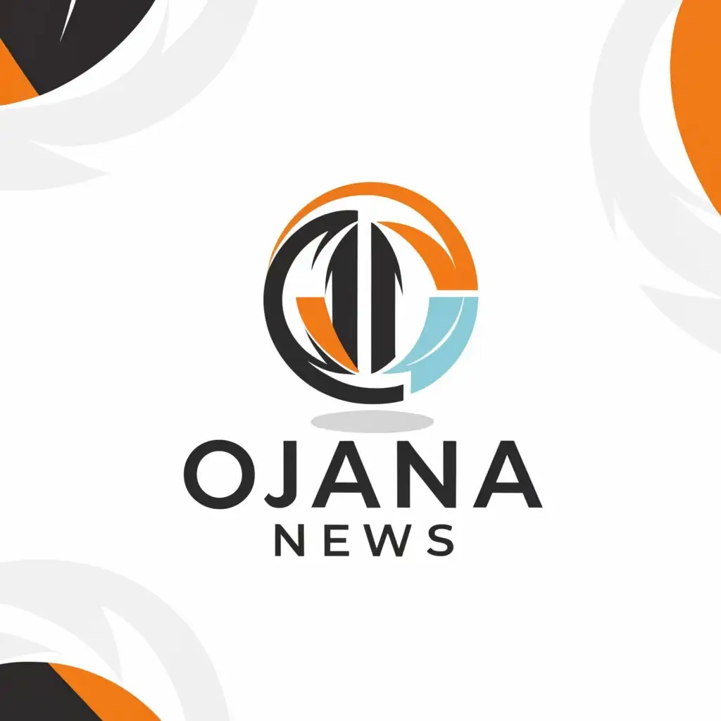 a logo design,with the text "Ojana News", main symbol:News,Moderate,be used in Others industry,clear background