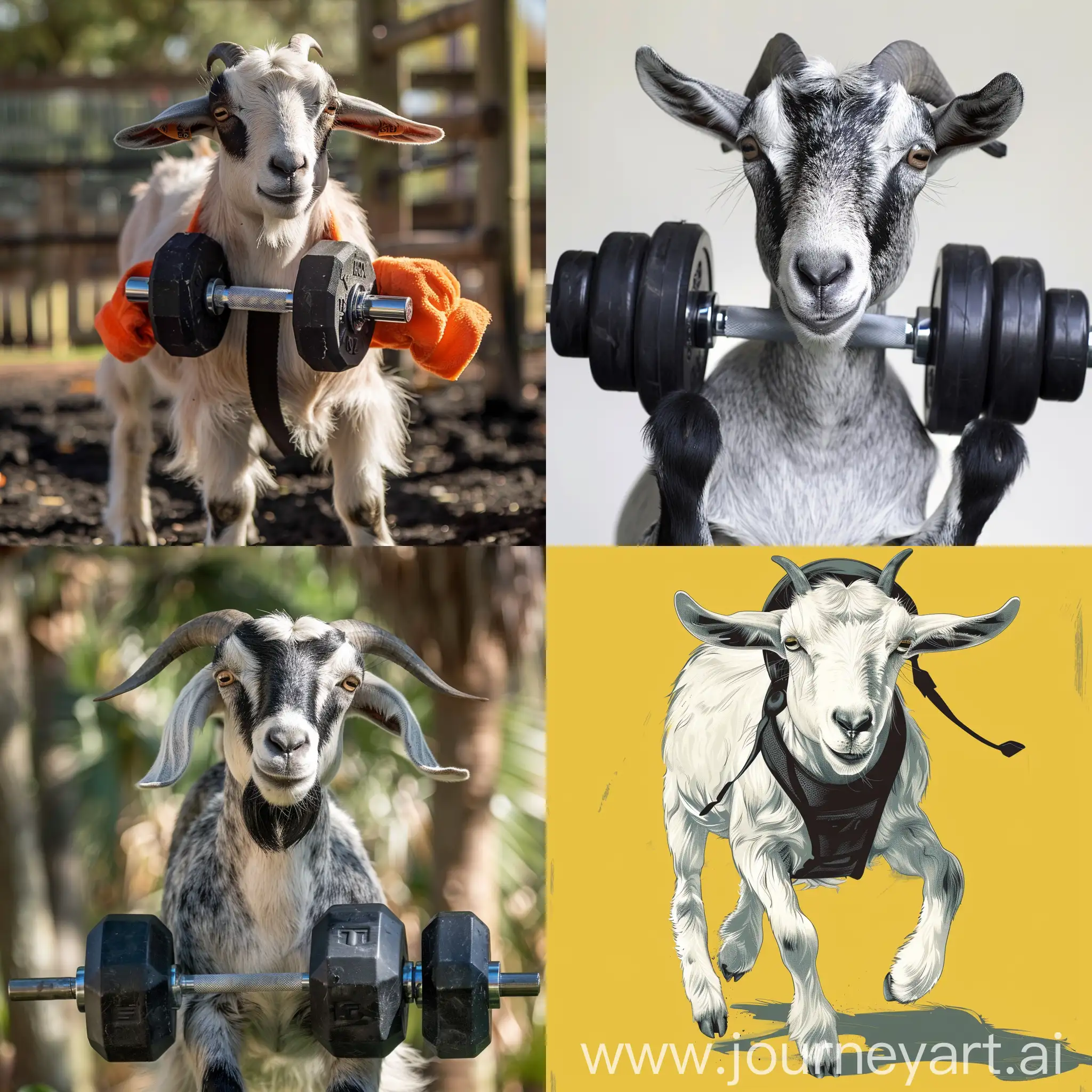 Goat-Fitness-Trainer-Guiding-Workout-Session