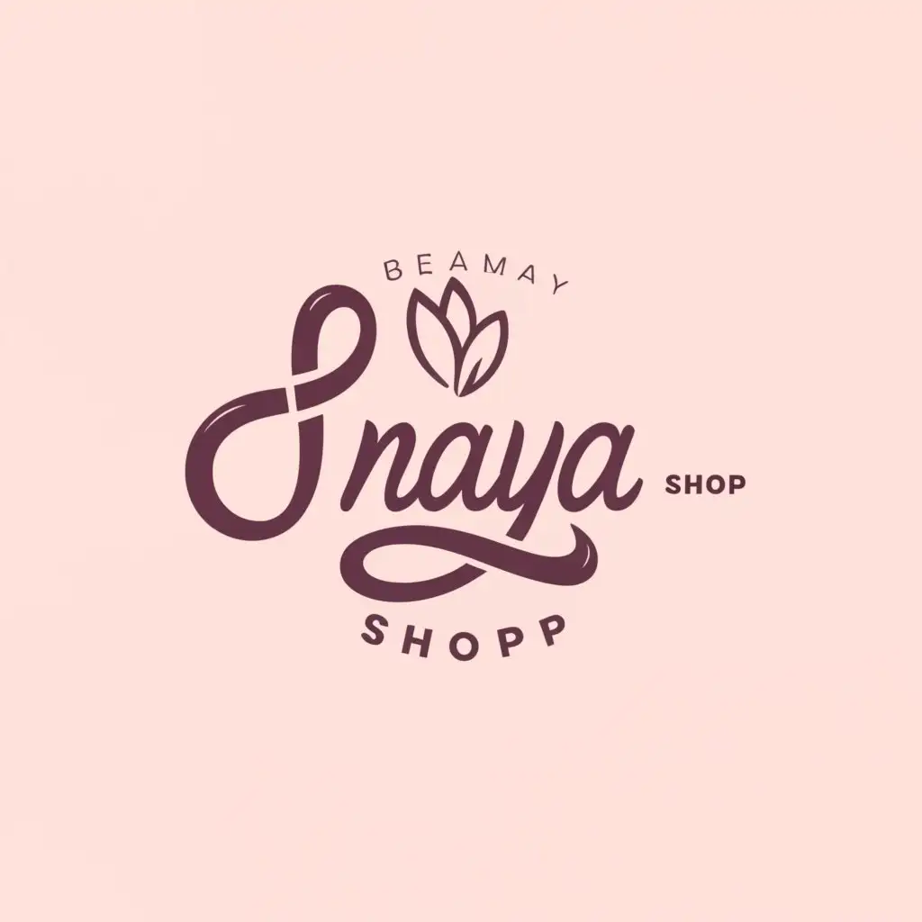 a logo design,with the text "INAYASHOP", main symbol:BEAUTY,Moderate,be used in Beauty Spa industry,clear background