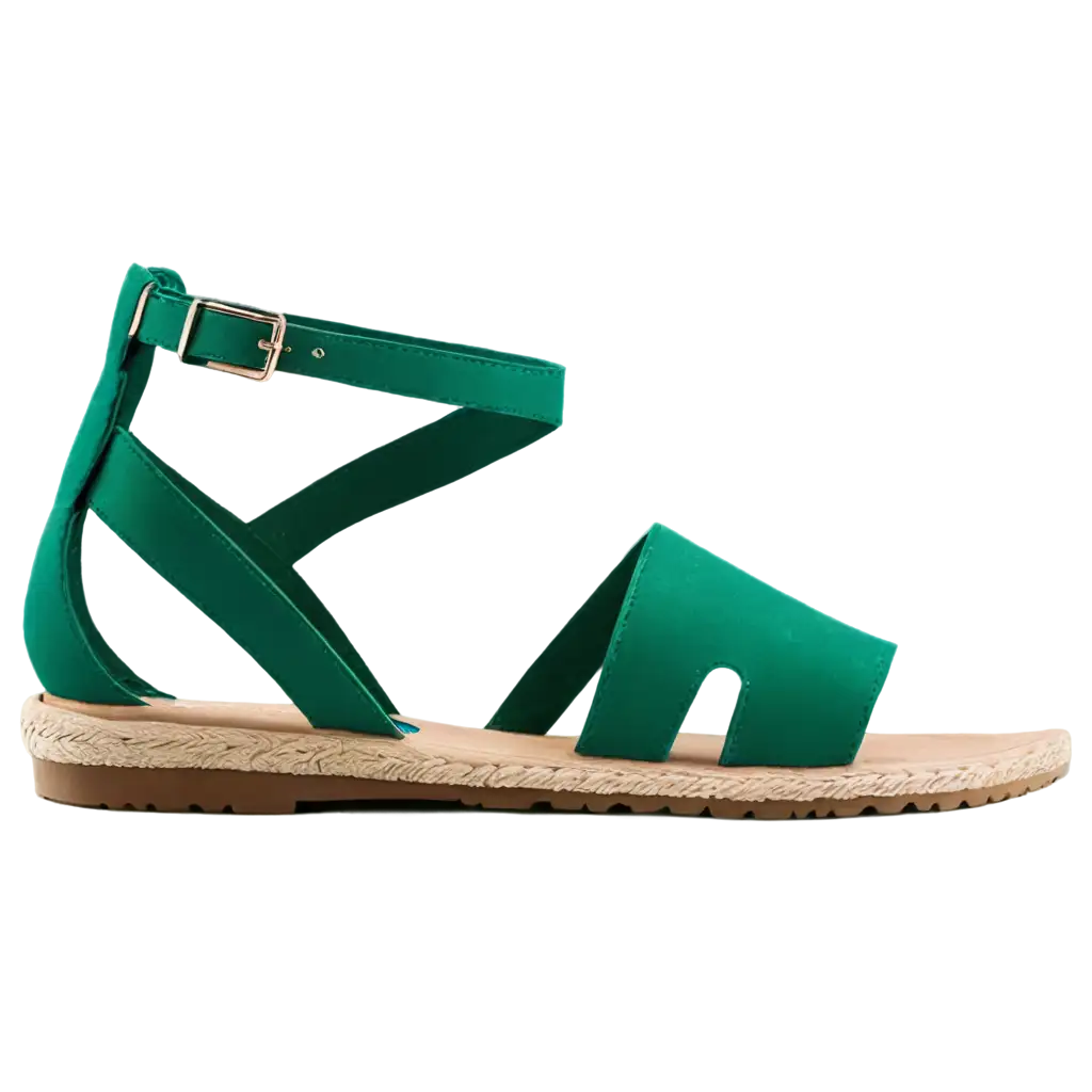 sandalias verdes con alas
