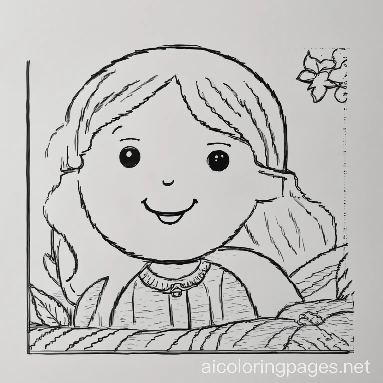 F, Coloring Page, black and white, line art, white background, Simplicity, Ample White Space. The background of the coloring page is plain white to make it easy for young children to color within the lines. The outlines of all the subjects are easy to distinguish, making it simple for kids to color without too much difficulty