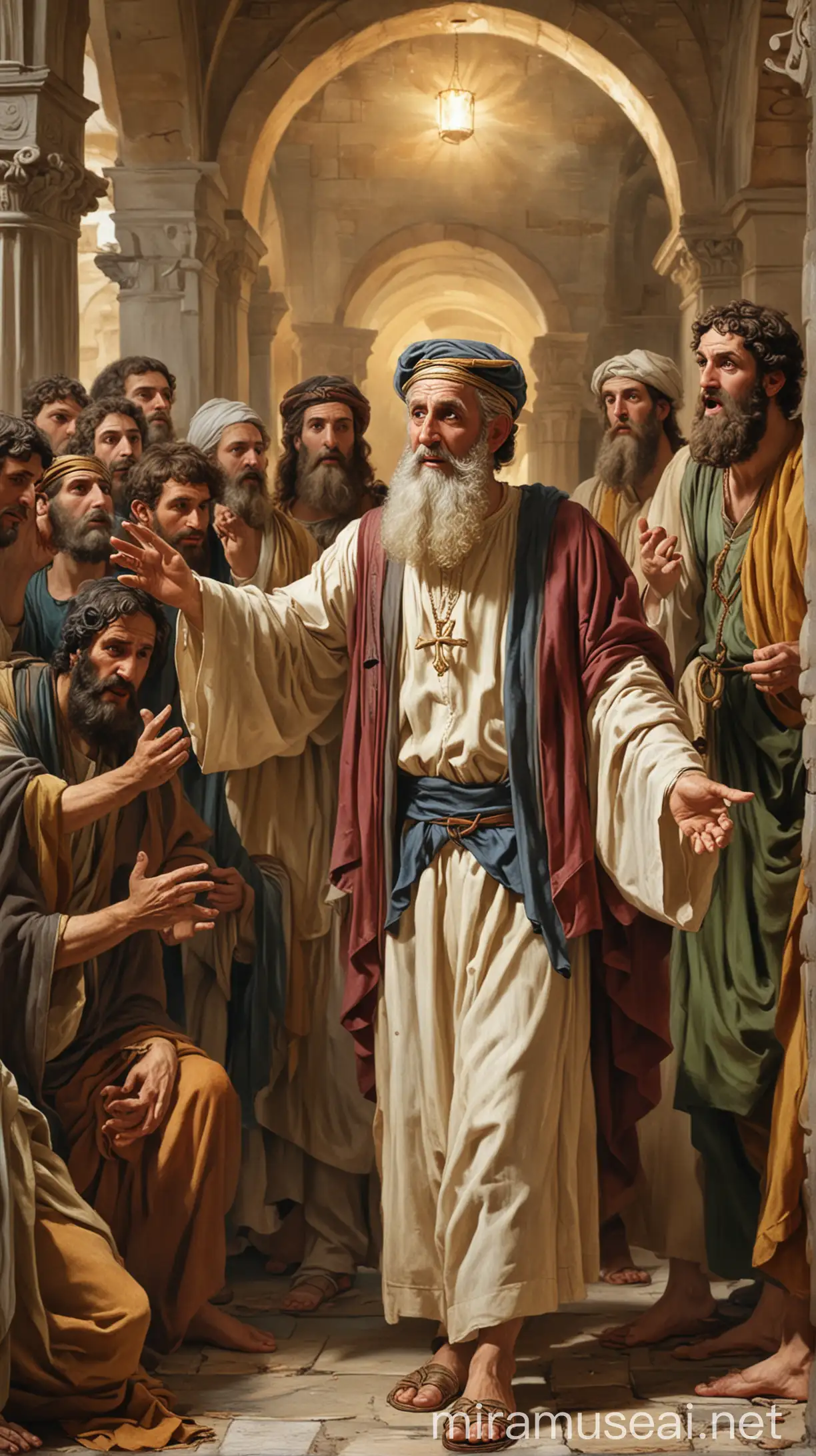 Ancient Jewish Leader Accusing Paul Historical Religious Conflict