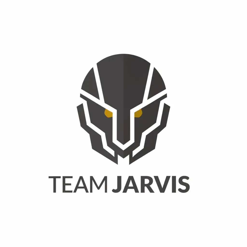 a logo design,with the text "Team JARVIS", main symbol:Robot,complex,be used in Robot industry,clear background