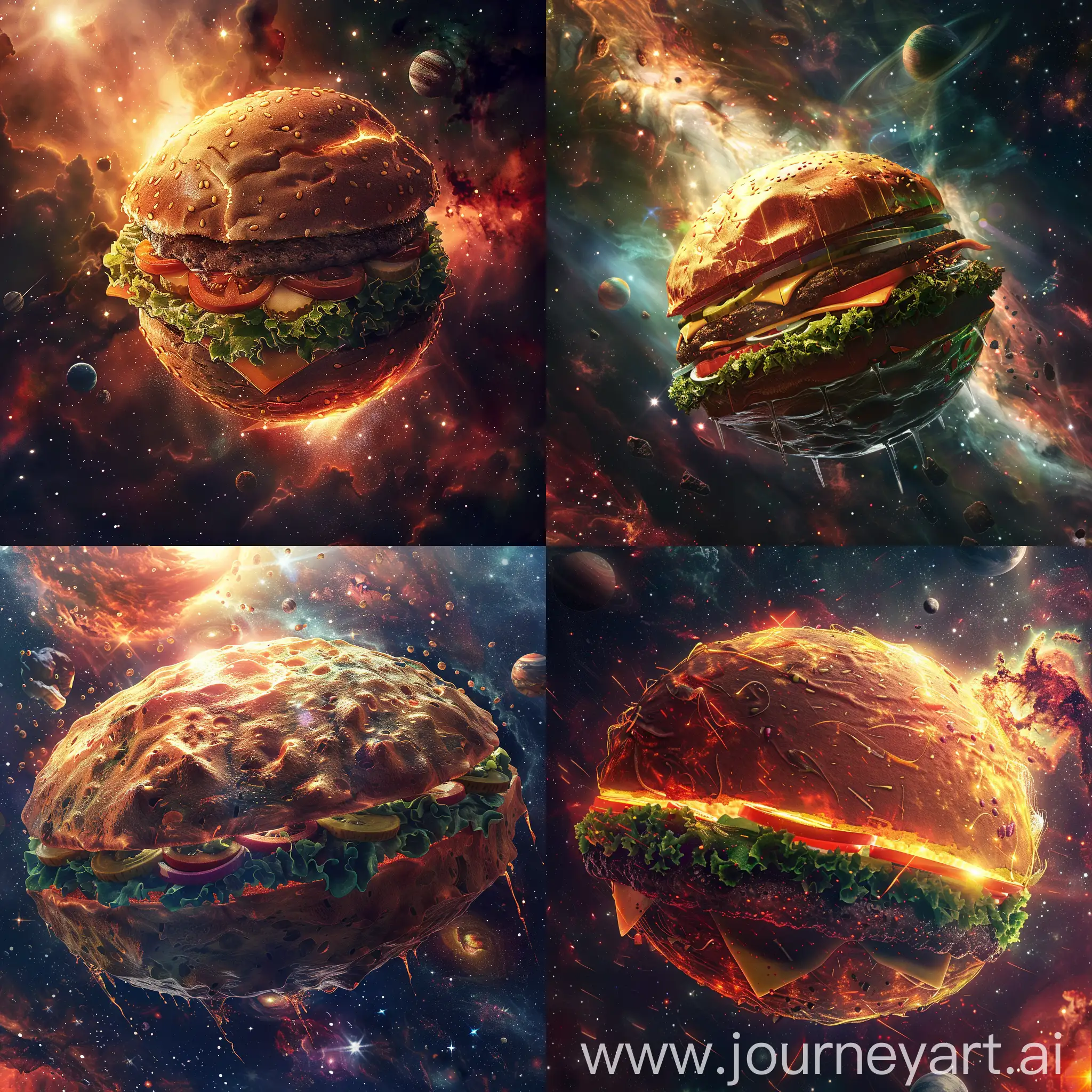 BurgerShaped-Planet-Floating-in-Space-with-Dramatic-Lighting