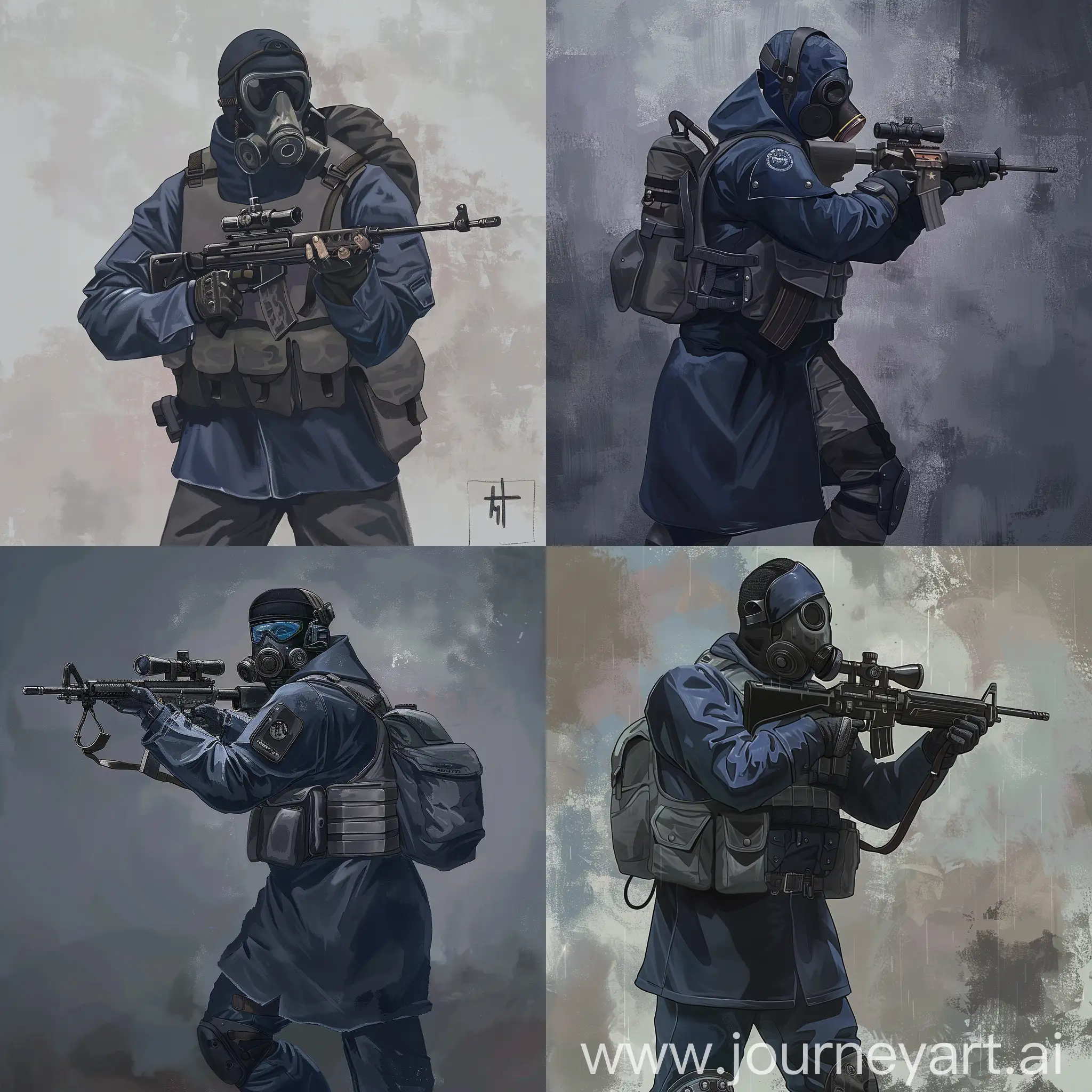 STALKER-Mercenary-with-Sniper-Rifle-in-Military-Raincoat