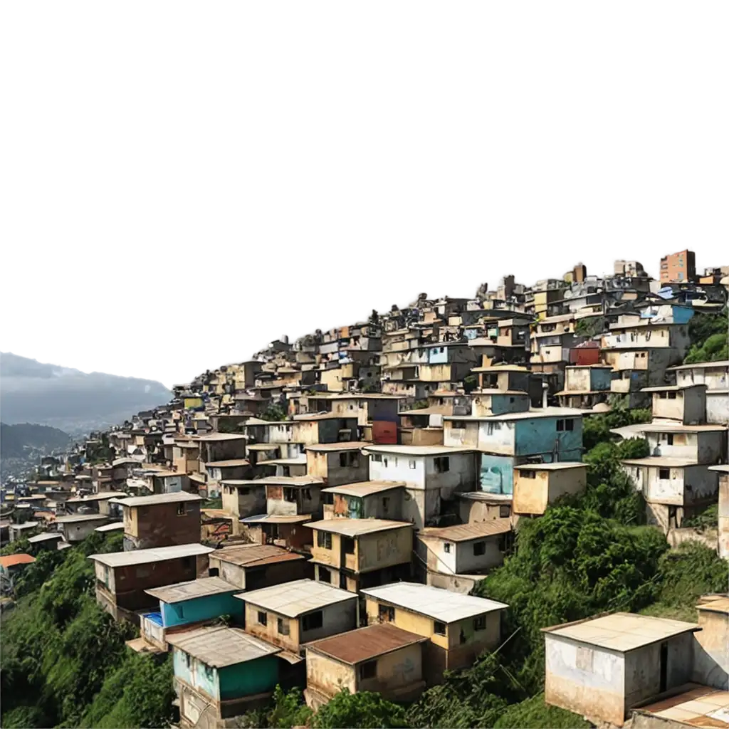 Vibrant-Favela-Scene-Stunning-PNG-Image-Capturing-the-Essence-of-Brazilian-Culture