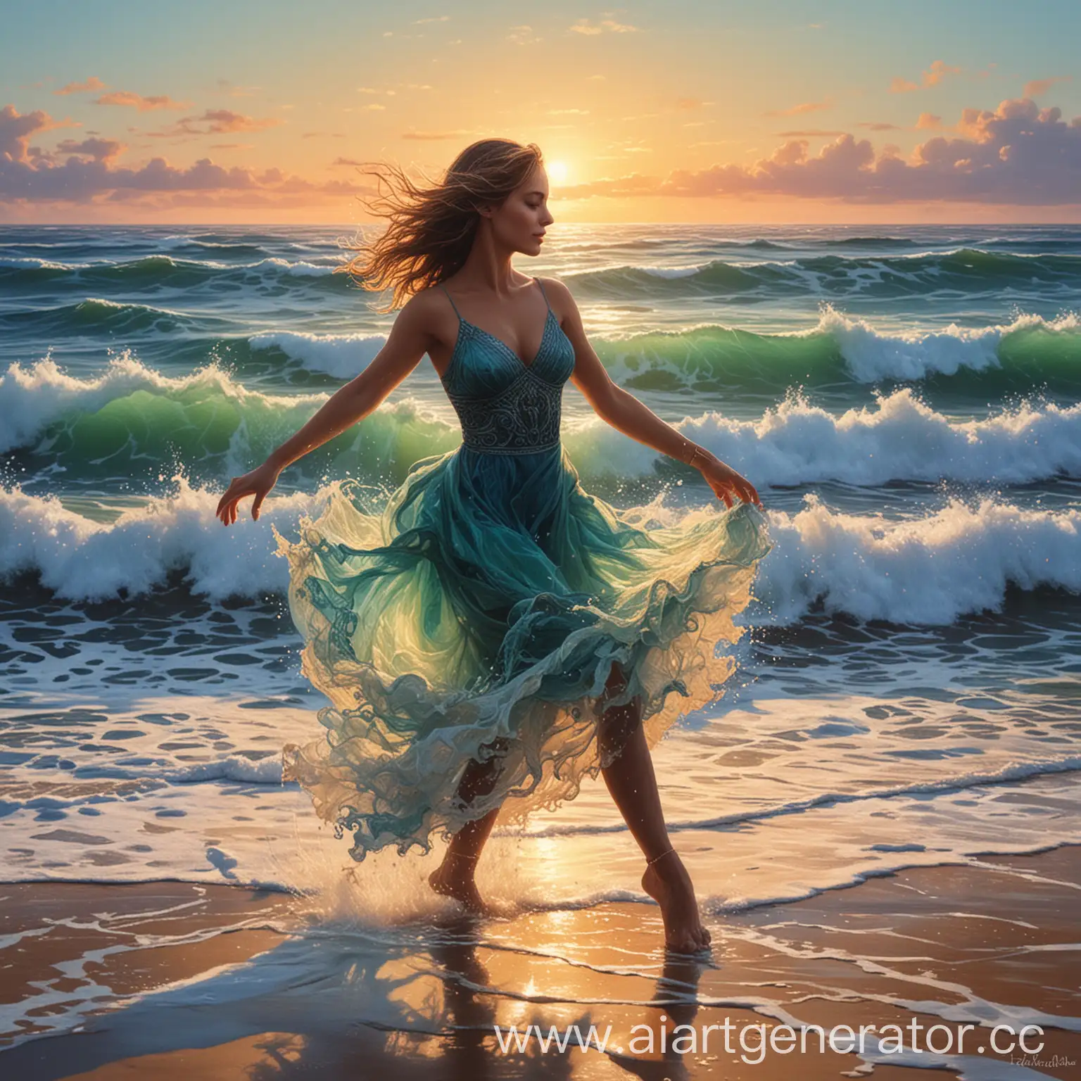 Graceful-Ocean-Waves-Dancing-in-Moonlight