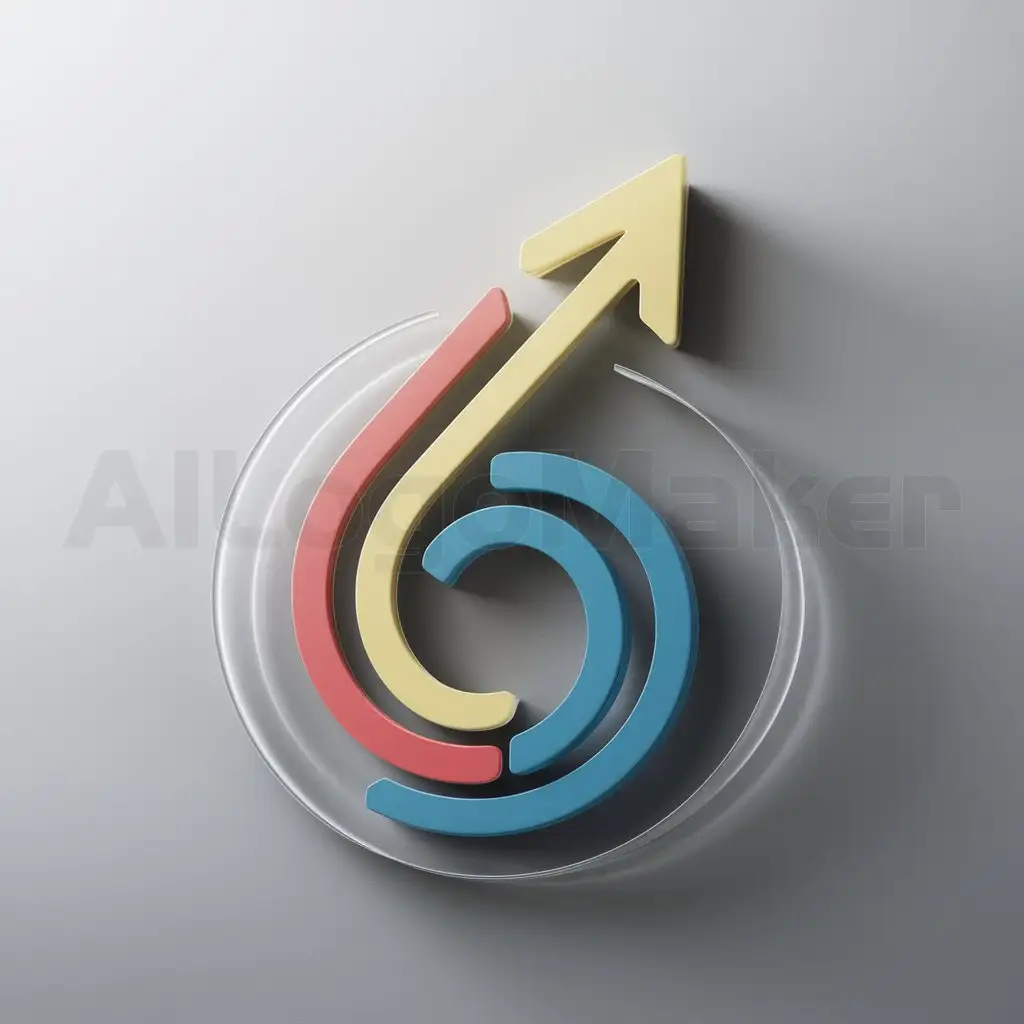 LOGO-Design-For-One-Dynamic-Number-6-Symbol-with-Arrow-Accent-on-Clear-Background