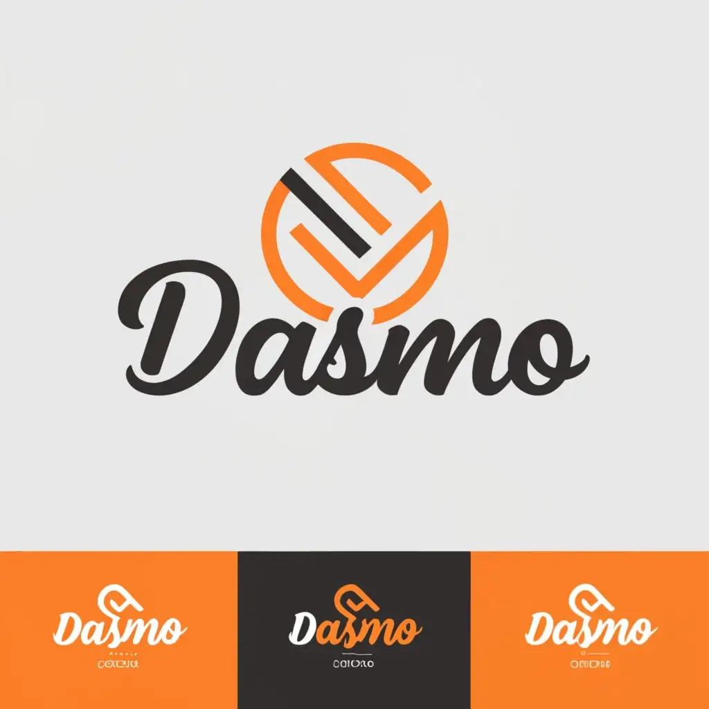 LOGO-Design-For-DASMO-Modern-Minimalist-Script-in-Black-or-Gray-with-Accent-Colors