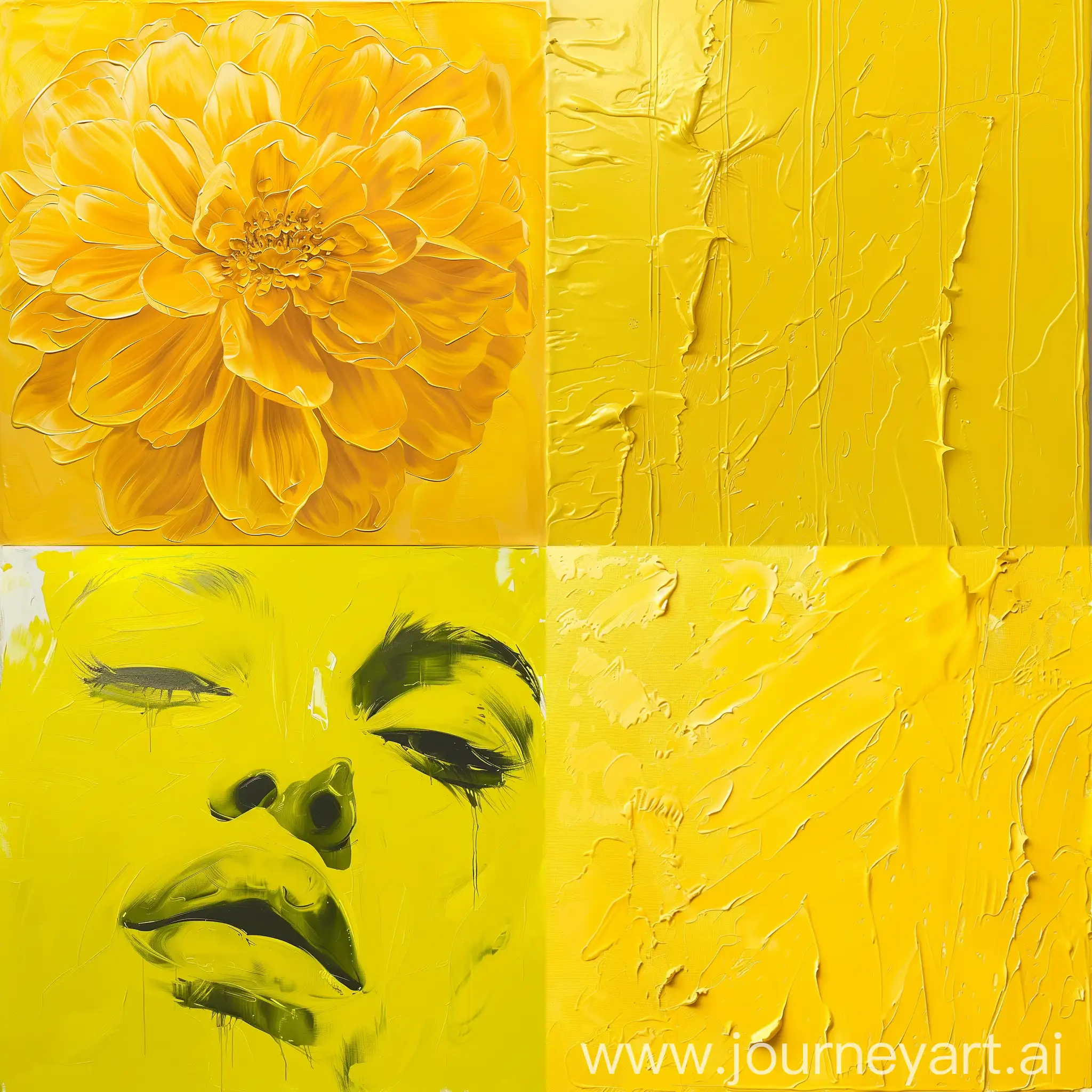 Vibrant-Yellow-Abstract-Composition-with-Intense-Energy