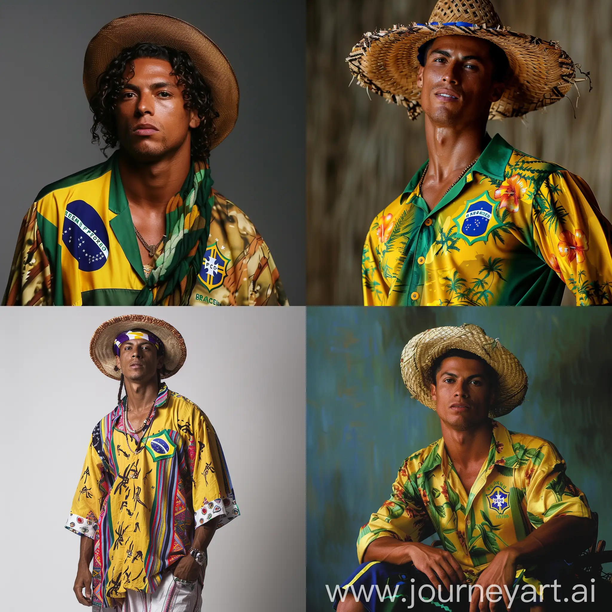 Ronaldinho-Gacho-Wearing-Brazilian-Soccer-Shirt