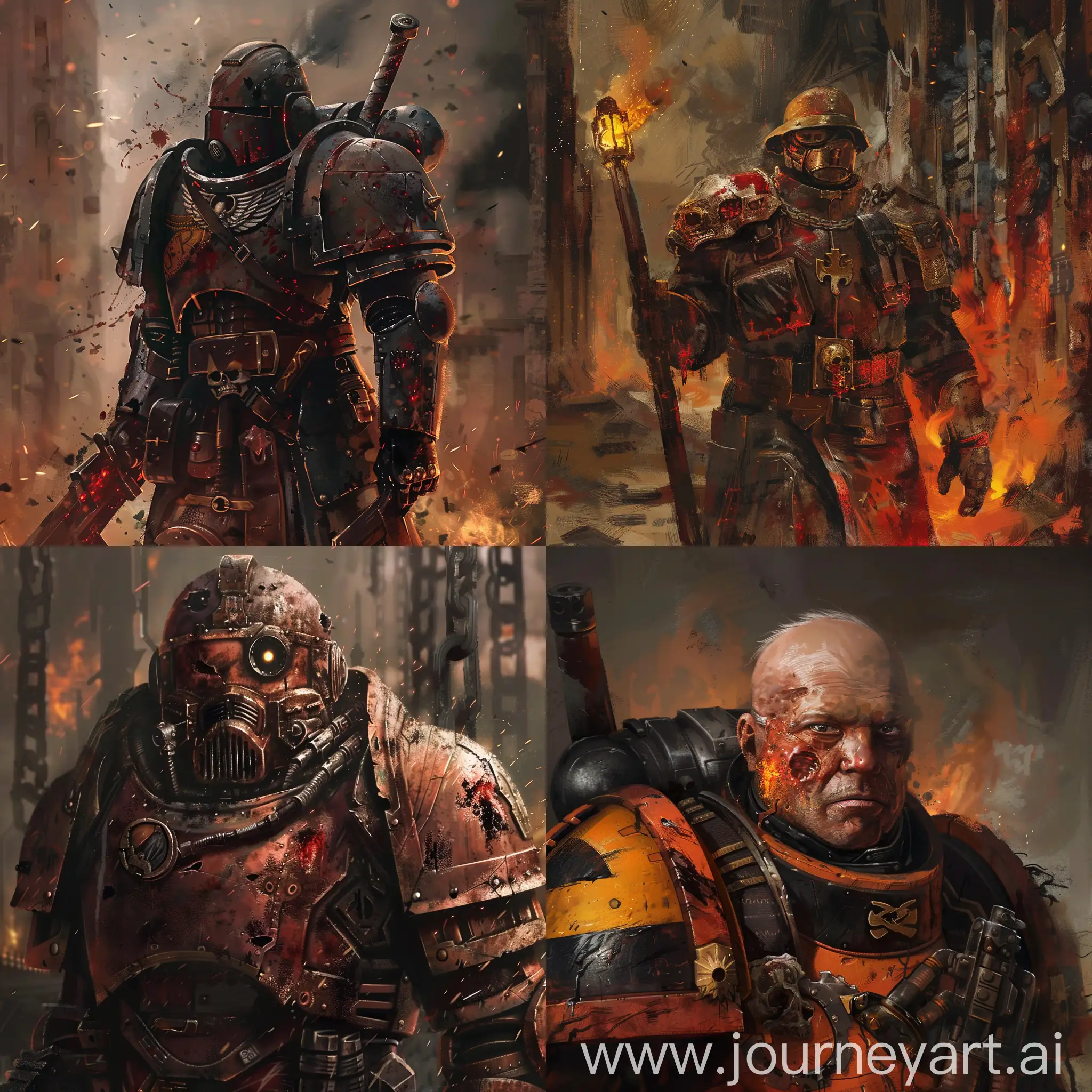 Warhammer 40,000 blind Guardsman with burns