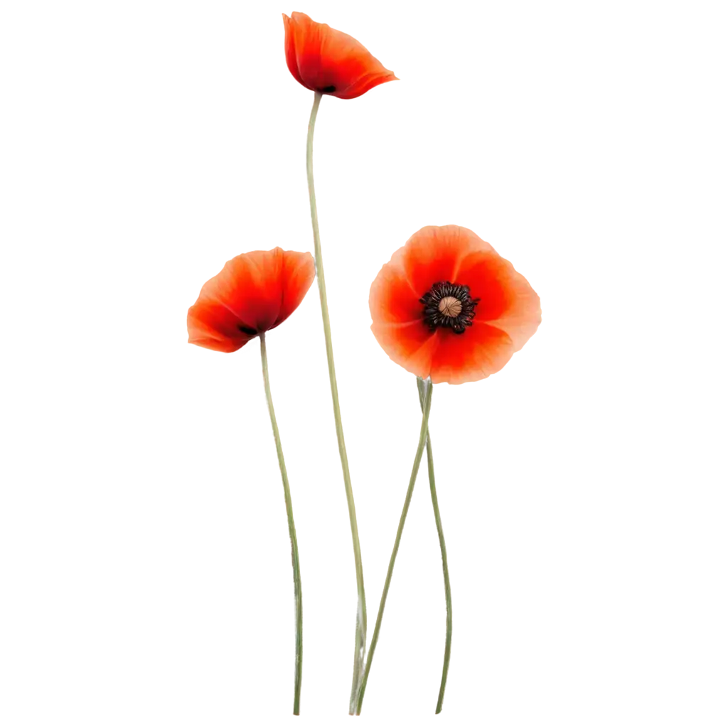 Vibrant-Poppy-Flower-PNG-Captivating-Botanical-Illustration-for-Digital-and-Print-Media