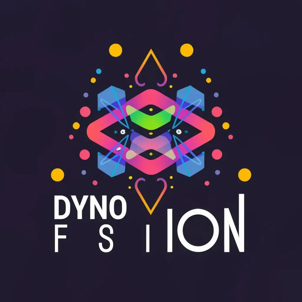 a logo design,with the text "DYNO FUSION", main symbol:graphics,complex,be used in Entertainment industry,clear background
