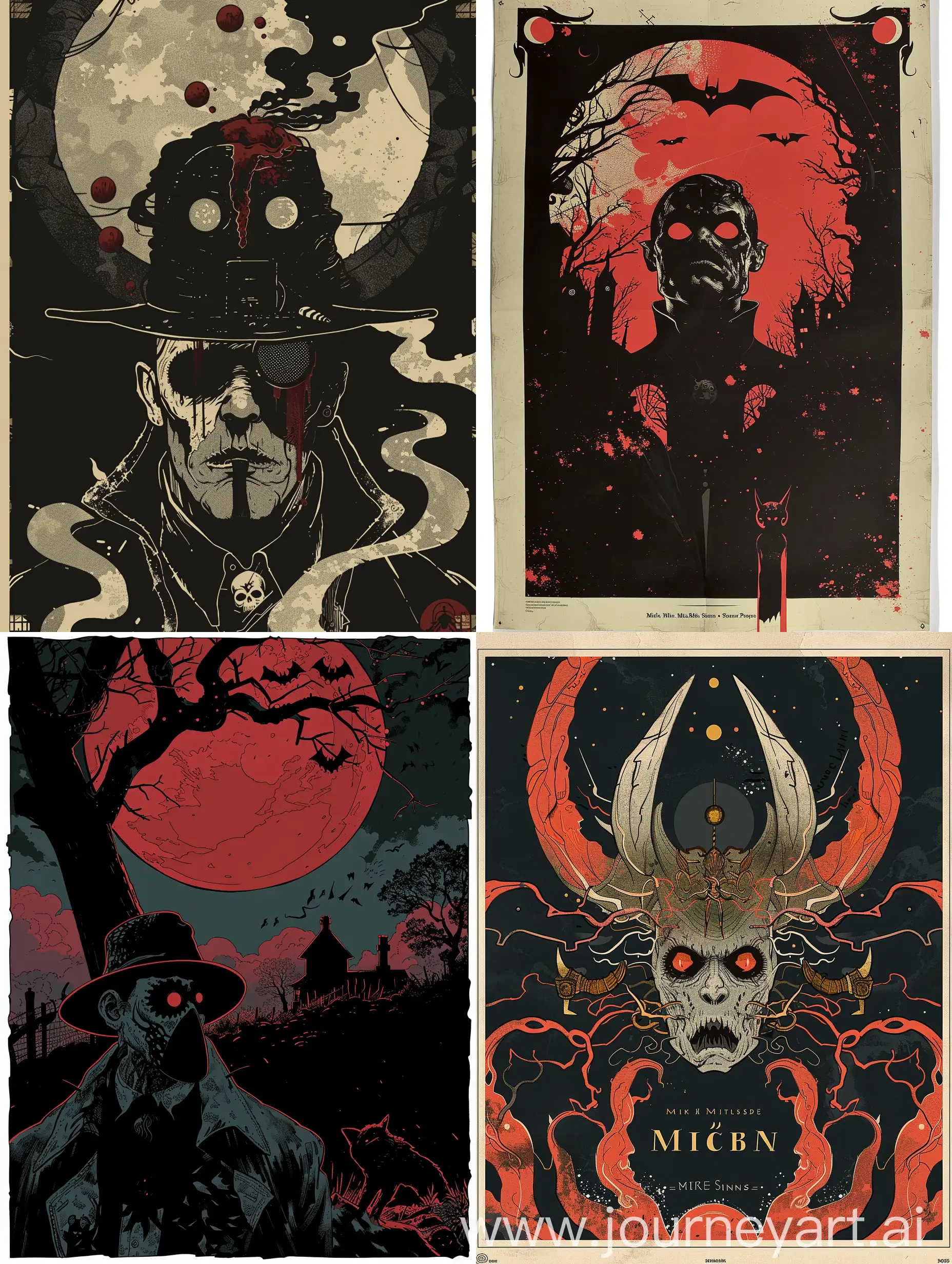 Surrealism-Poster-by-Mike-Mignola-and-Simon-Prades-Intriguing-Collaboration-of-Artistry
