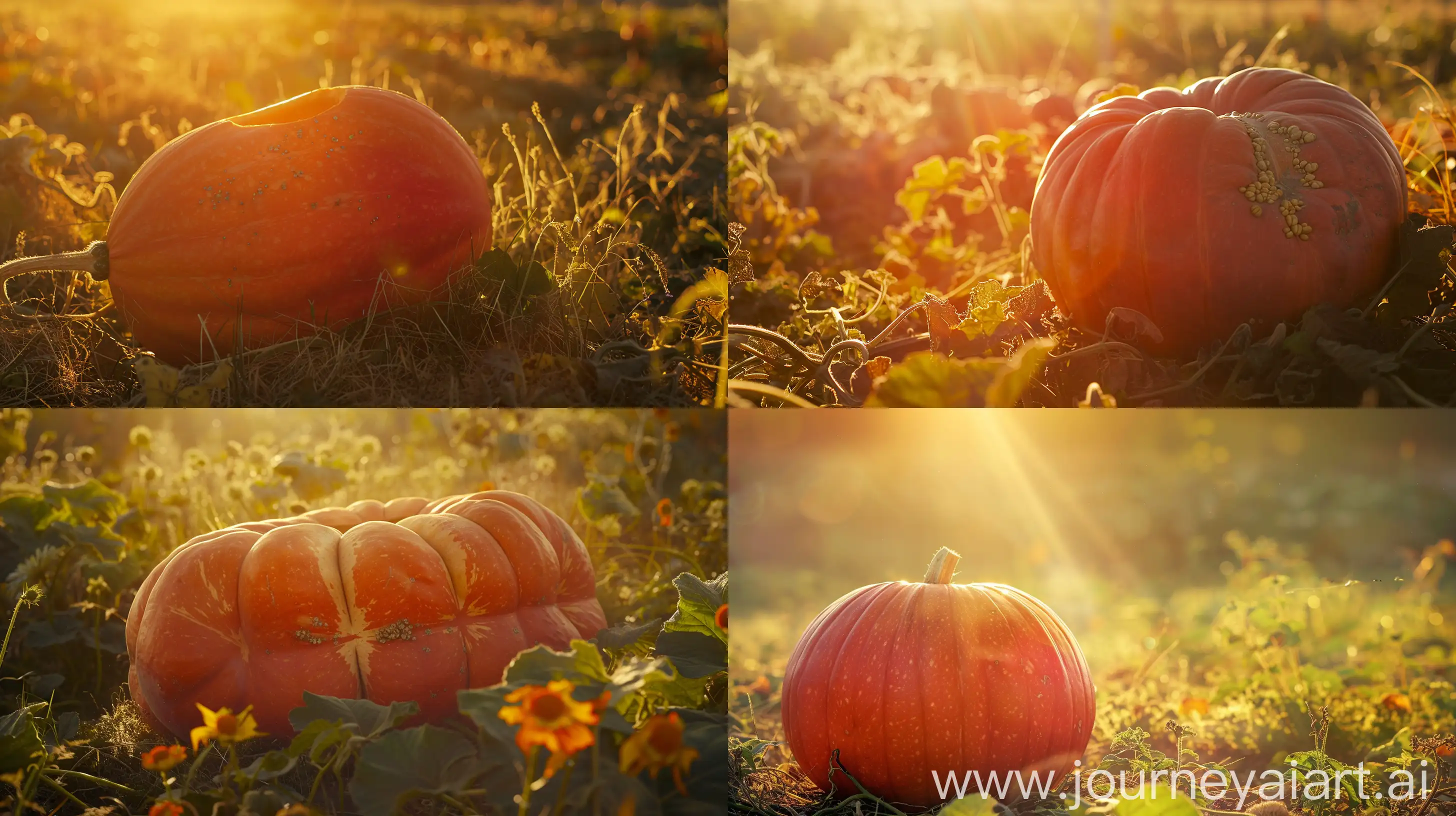 Rouge-Vif-dEtampes-Pumpkin-Bathed-in-Golden-Sunlight