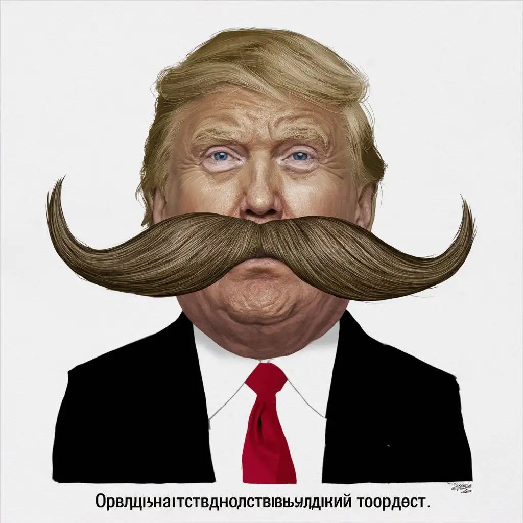 Satirical-Meme-Donald-Trump-with-Iconic-Mustache-Style