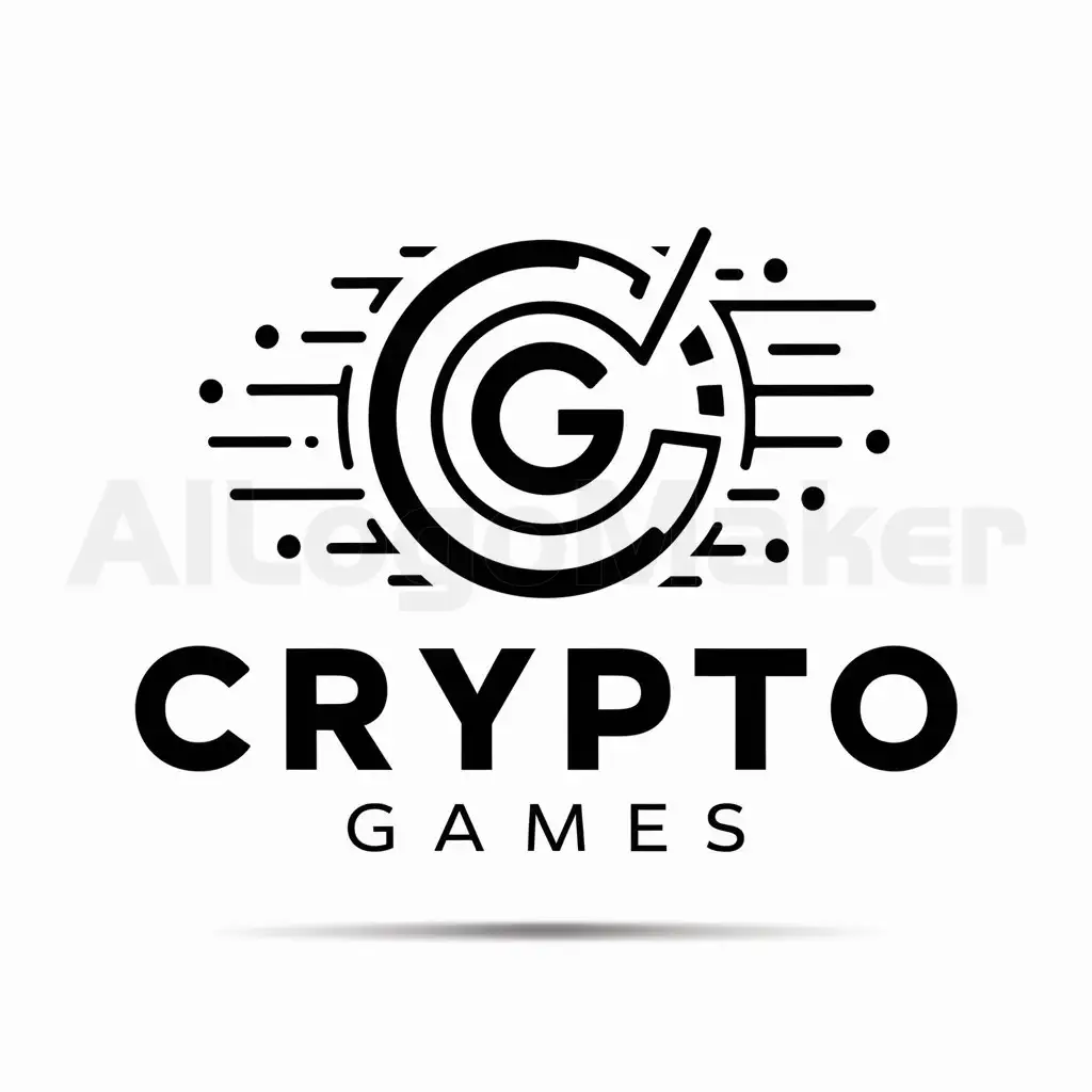 a logo design,with the text "Crypto games", main symbol:Crypto games,Moderate,clear background