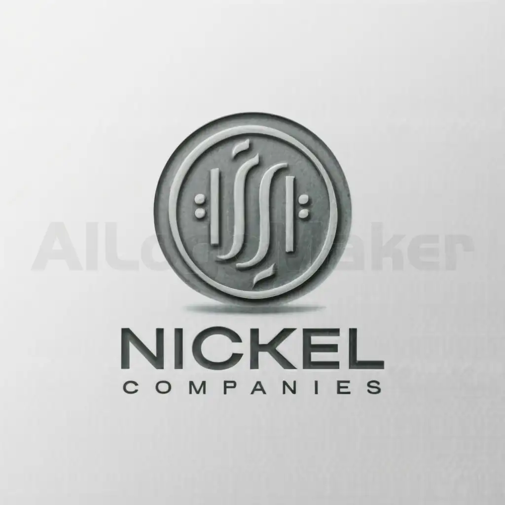 a logo design,with the text "Nickel Companies", main symbol:coin,Moderate,be used in Others industry,clear background