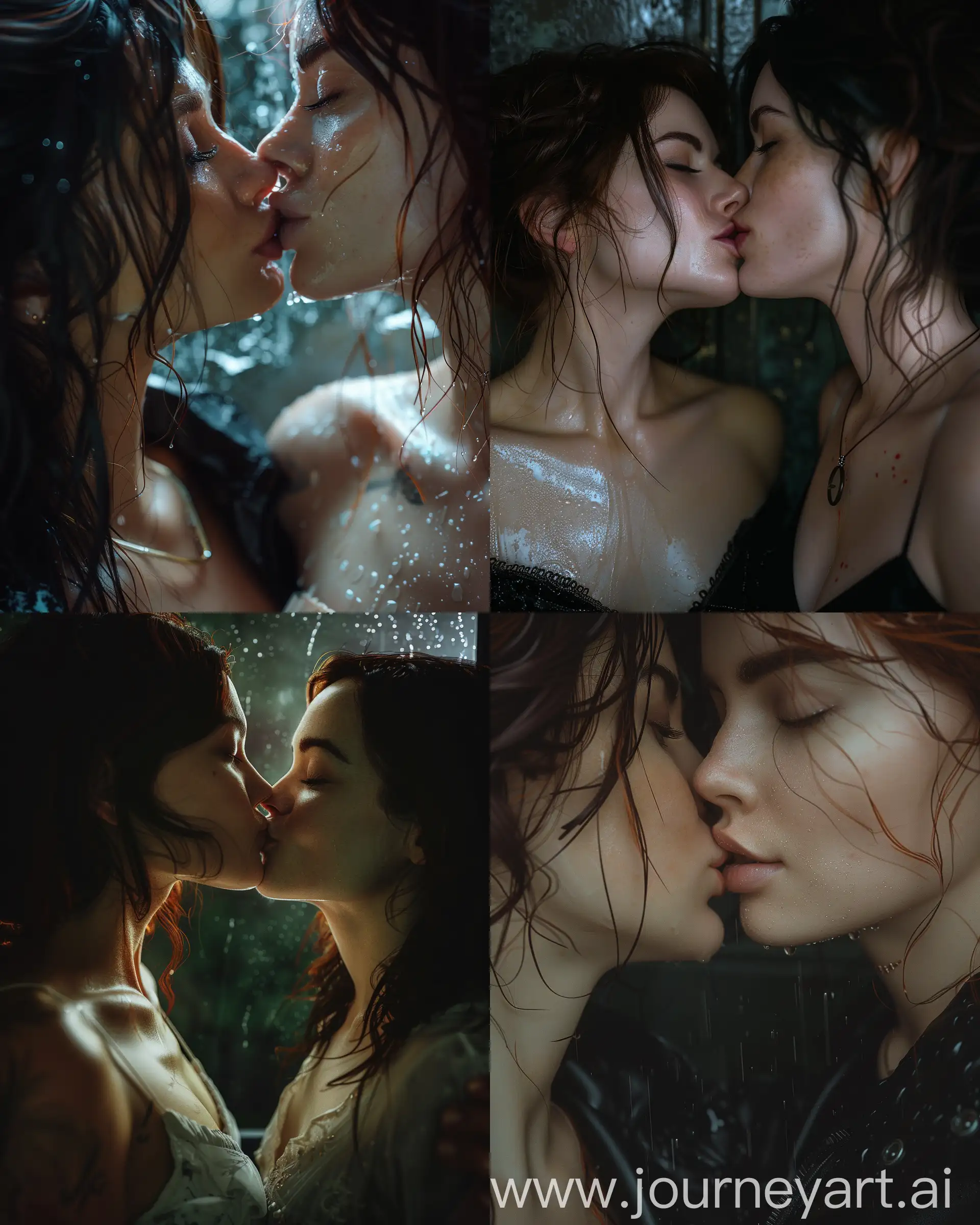 Romantic-Kiss-Between-Girlfriend-and-Mother-in-Cinematic-Setting