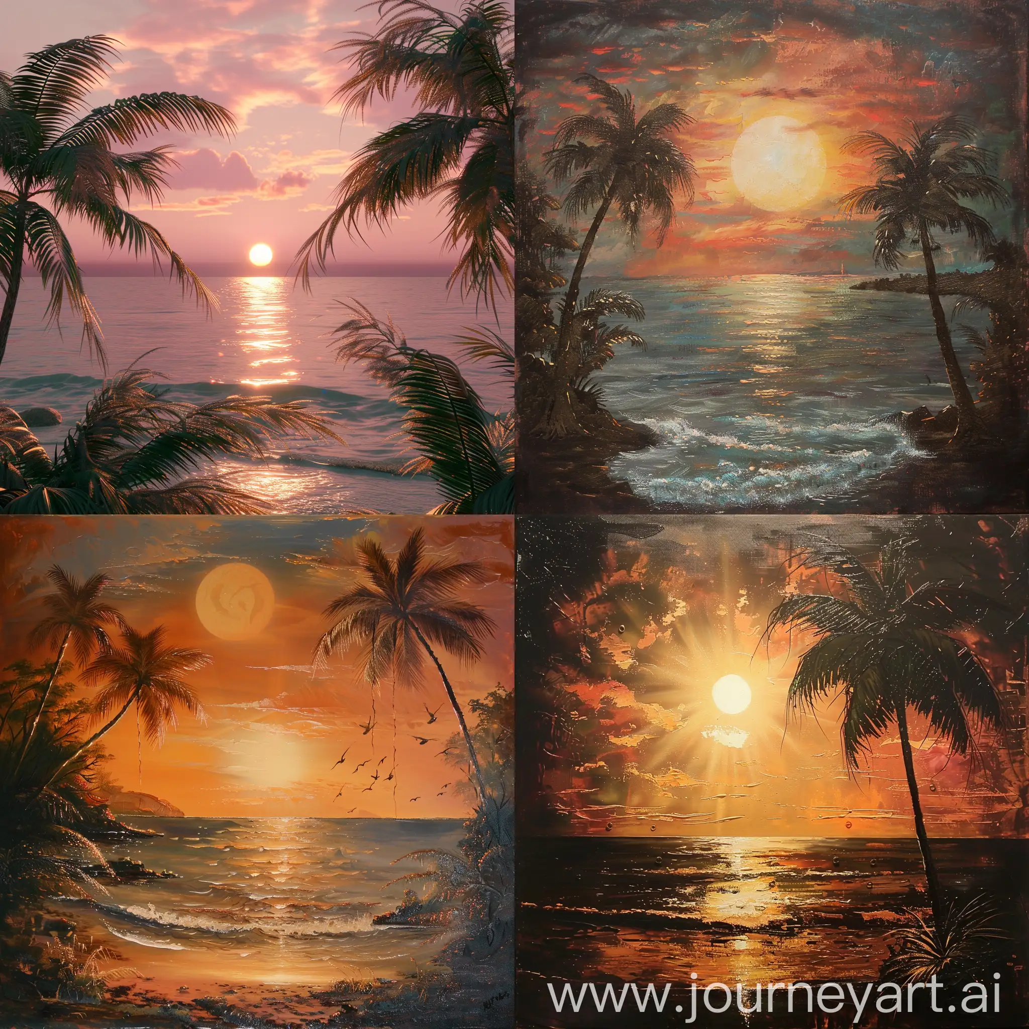 Tropical-Sunset-Scene-with-Palm-Trees