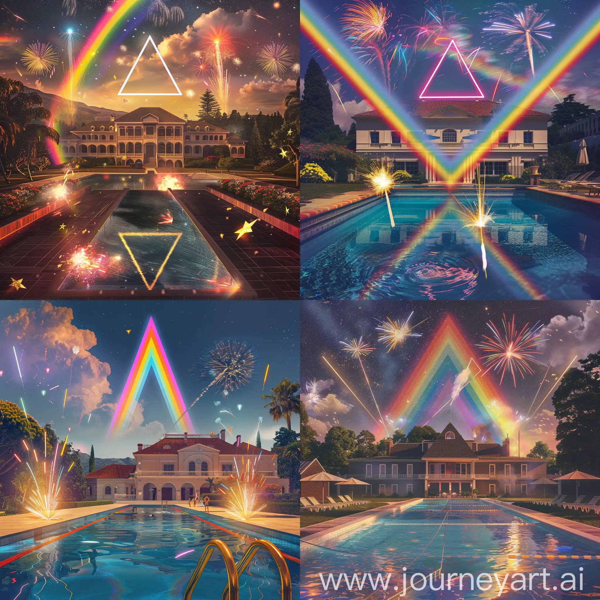 Hilarious-PRYSM-Network-Launch-Party-with-Rainbow-Mansion-and-Fireworks