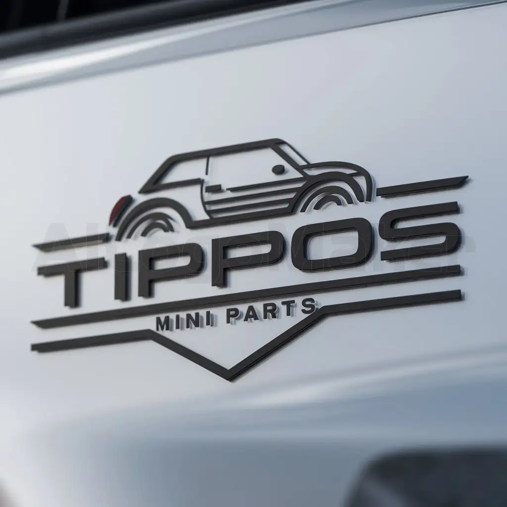 LOGO-Design-for-Tippos-Mini-Parts-Celebrating-the-R50-R52-R53-Mini-Cooper-Legacy